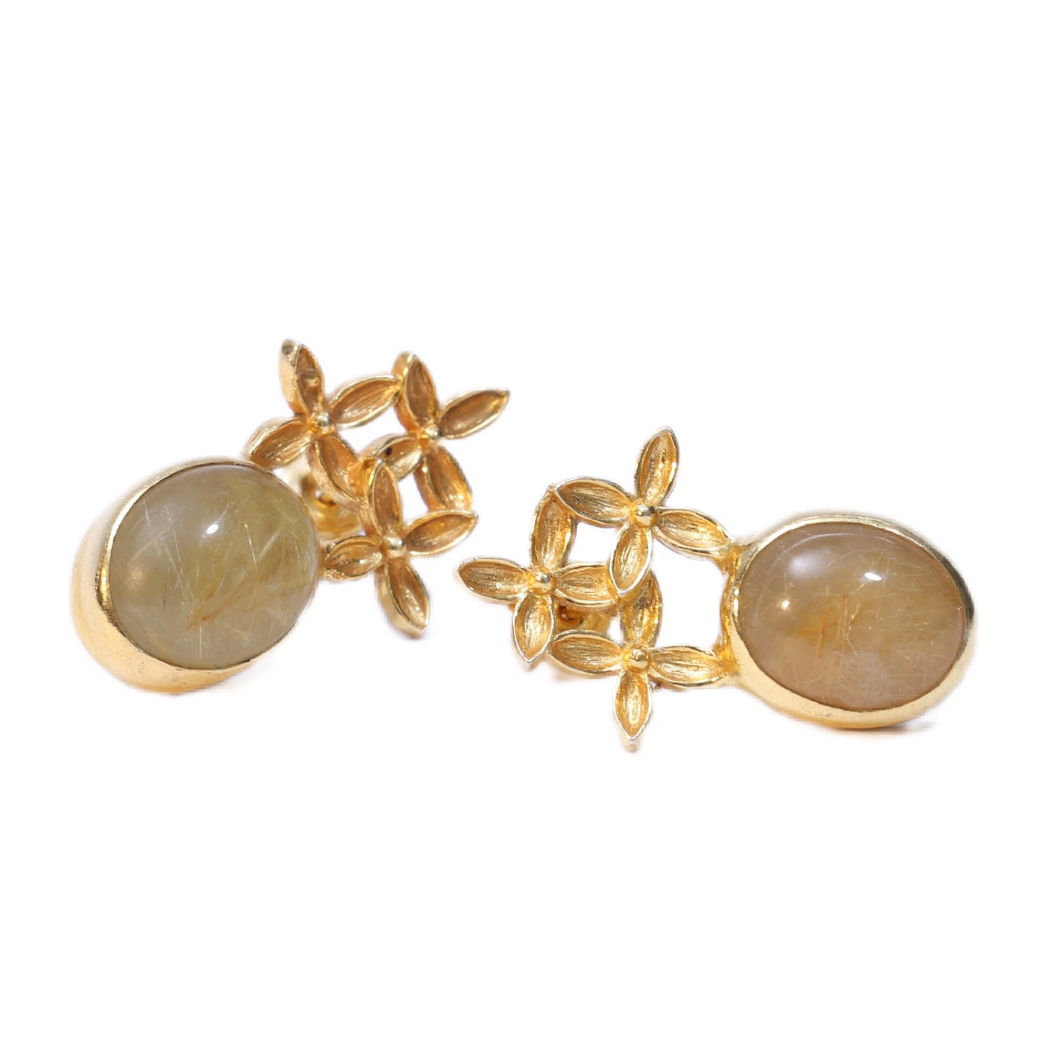 Women’s Fleurs D’ Orient Gold Earrings 1610Istanbul