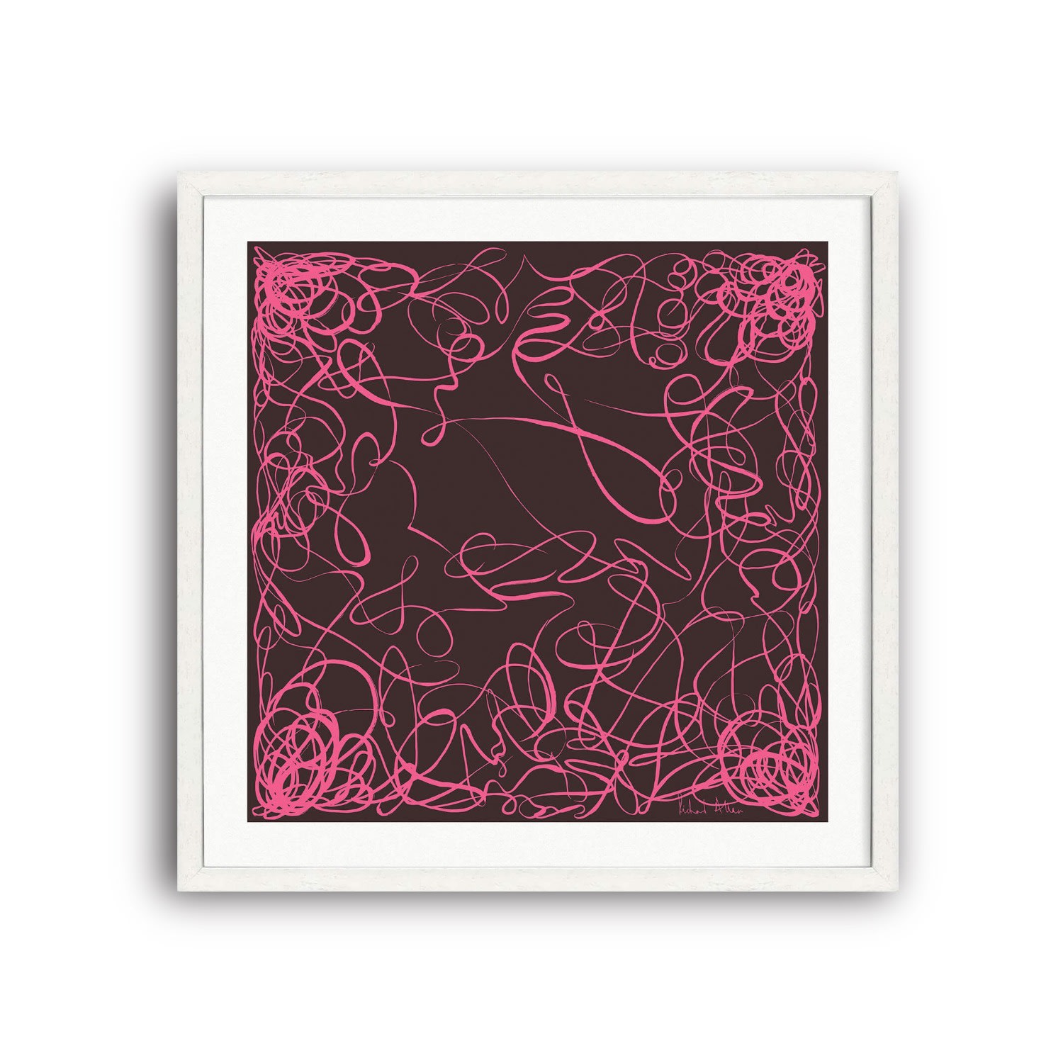 Richard Allan London Pink / Purple / Brown Pink Elegance Art Print