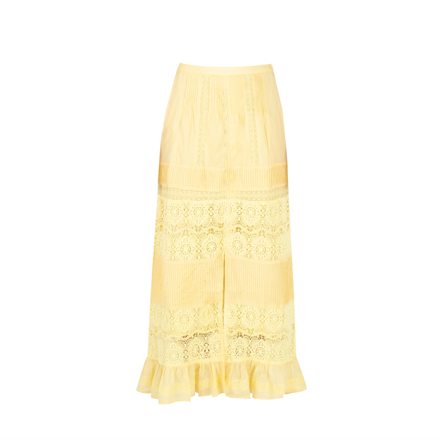 Shop Secret Mission Women's Yellow / Orange Marina Skirt - Organic Cotton In Yellow/orange