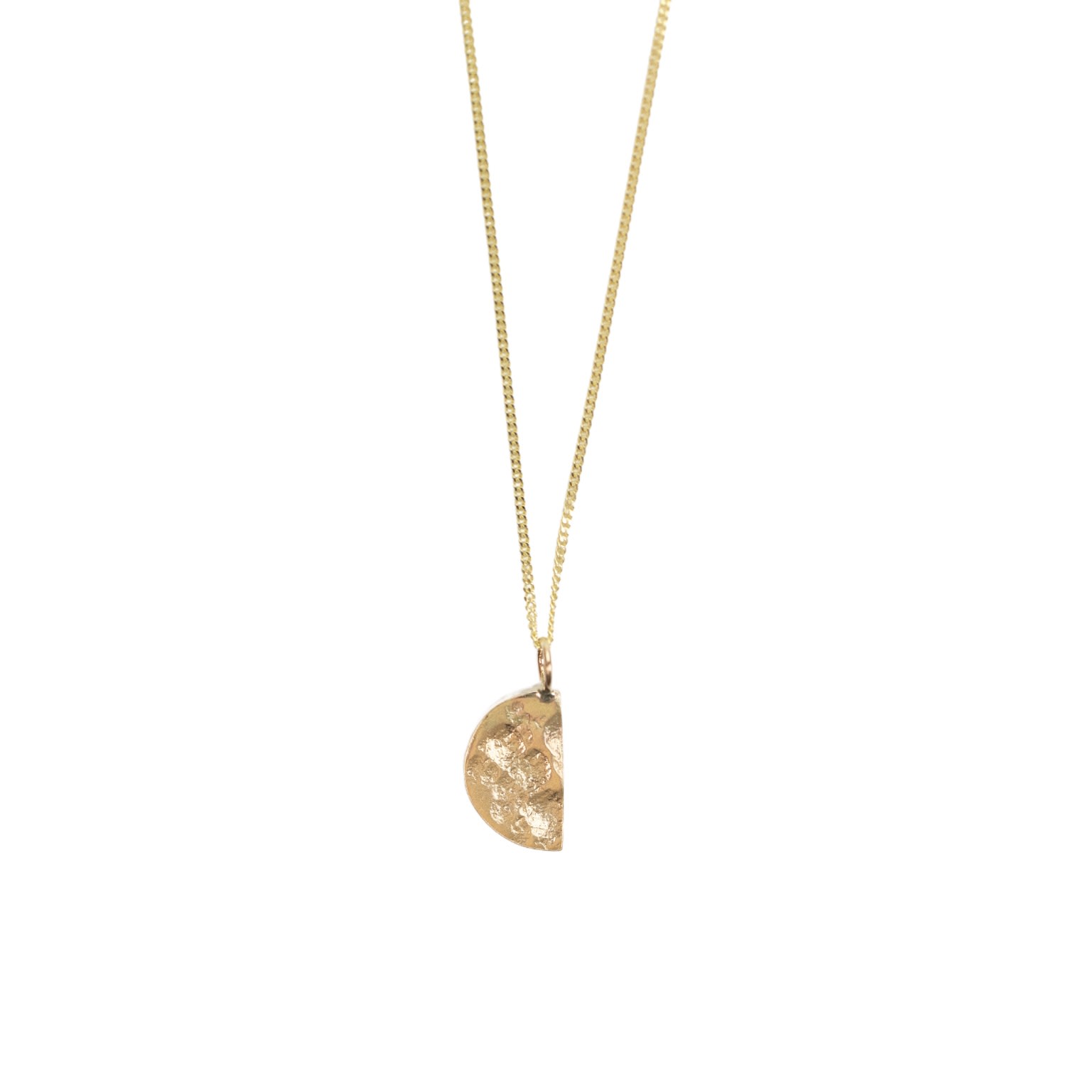 Women’s 9Ct Gold Half Moon Necklace Fawe