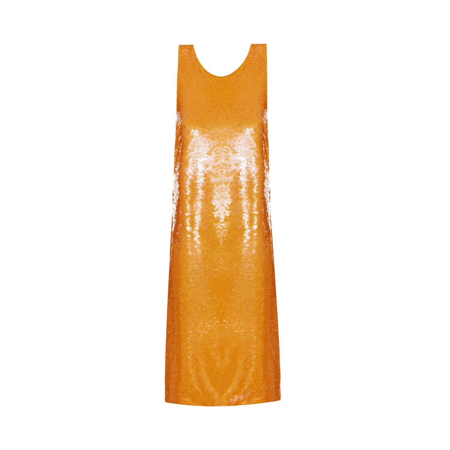 Women’s Yellow / Orange Sequin - Embellished Yellow Dress Small Epuzer