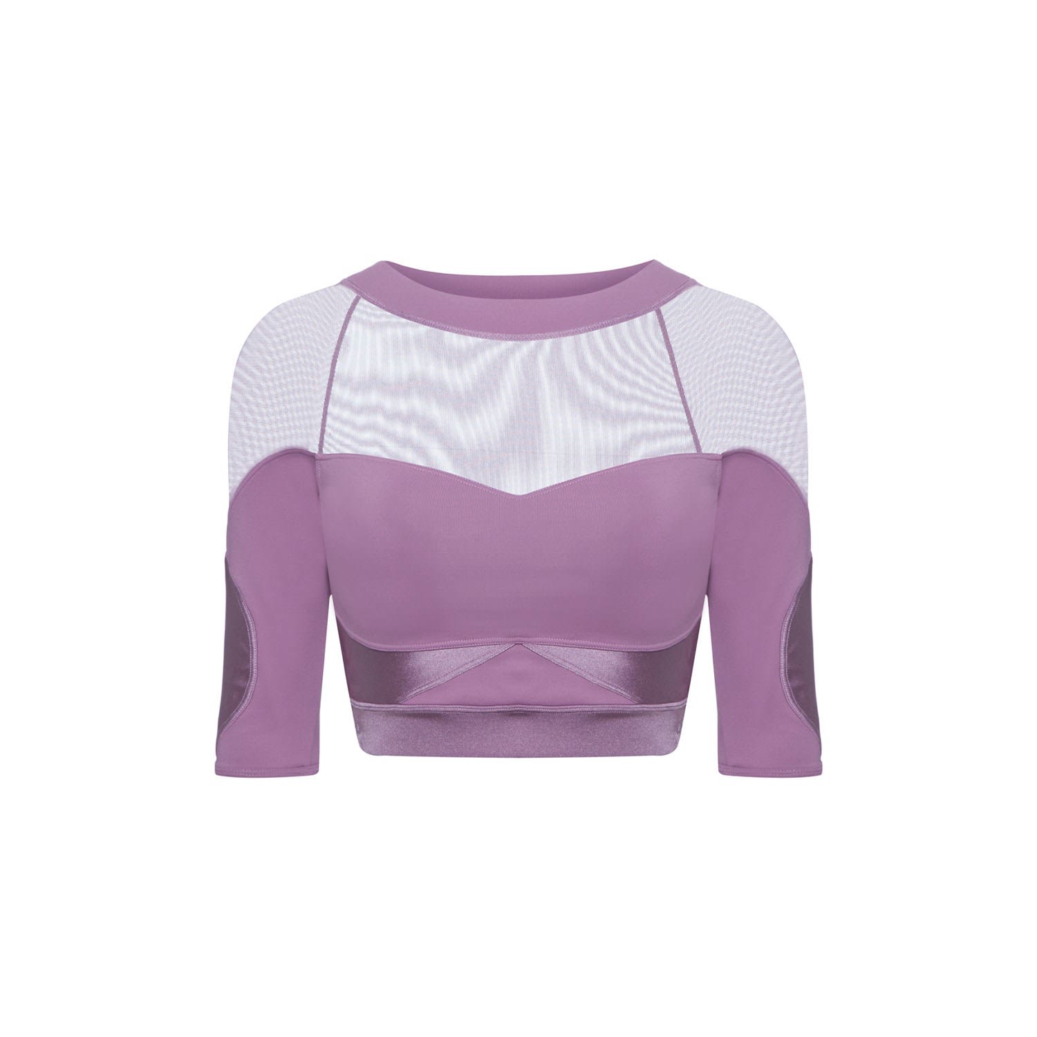 Women’s Pink / Purple Top Cutouts Glow Short Sleeve - Pink & Purple Medium Balletto Athleisure Couture