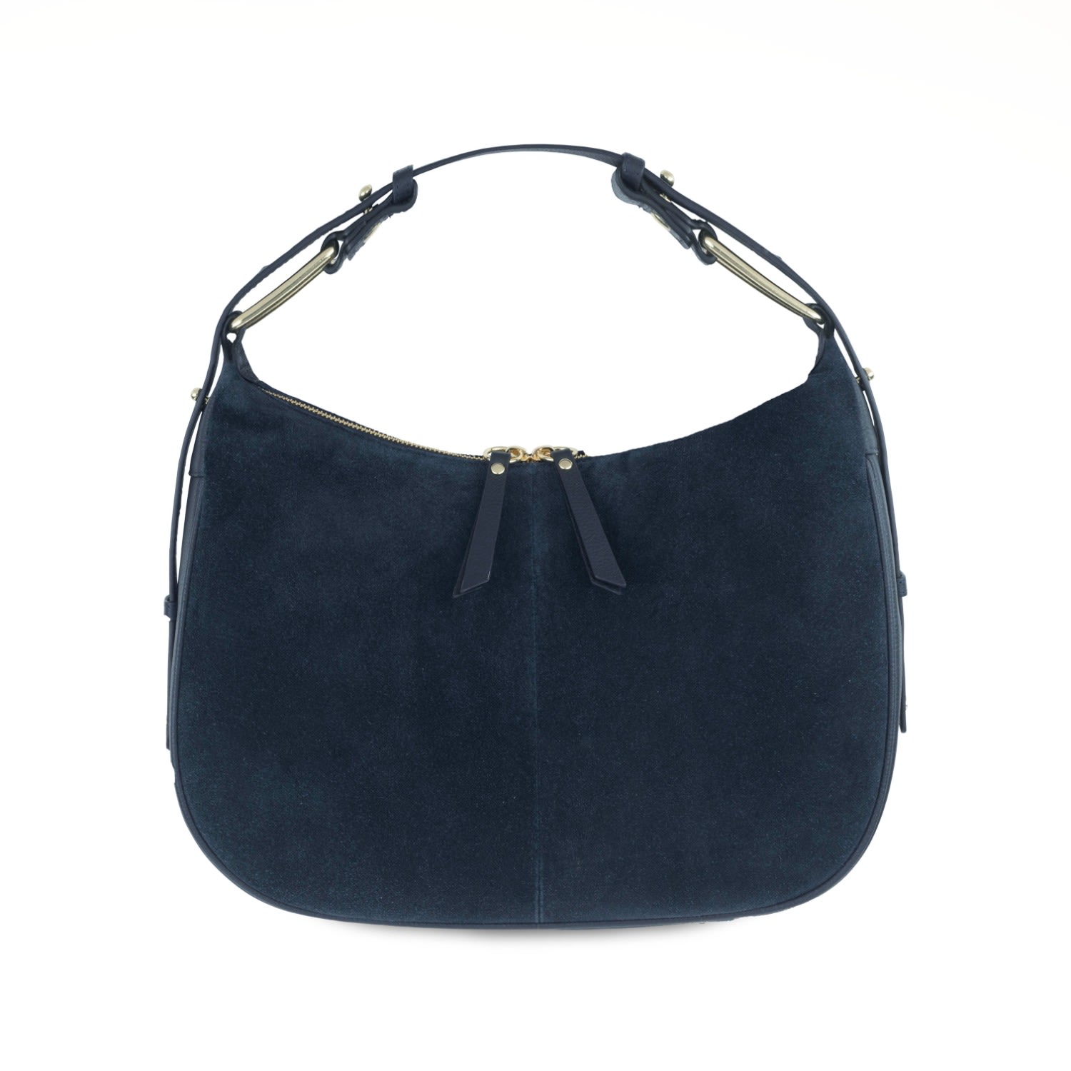 Apatchy London Women's Blue The Charlie Navy Suede Bag