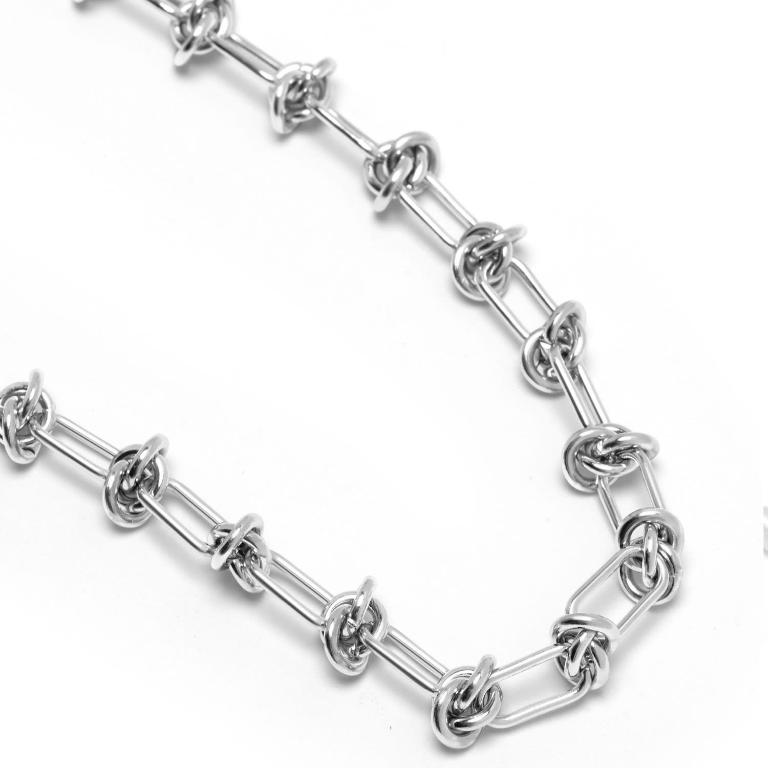 Barbed wire necklace silver best sale