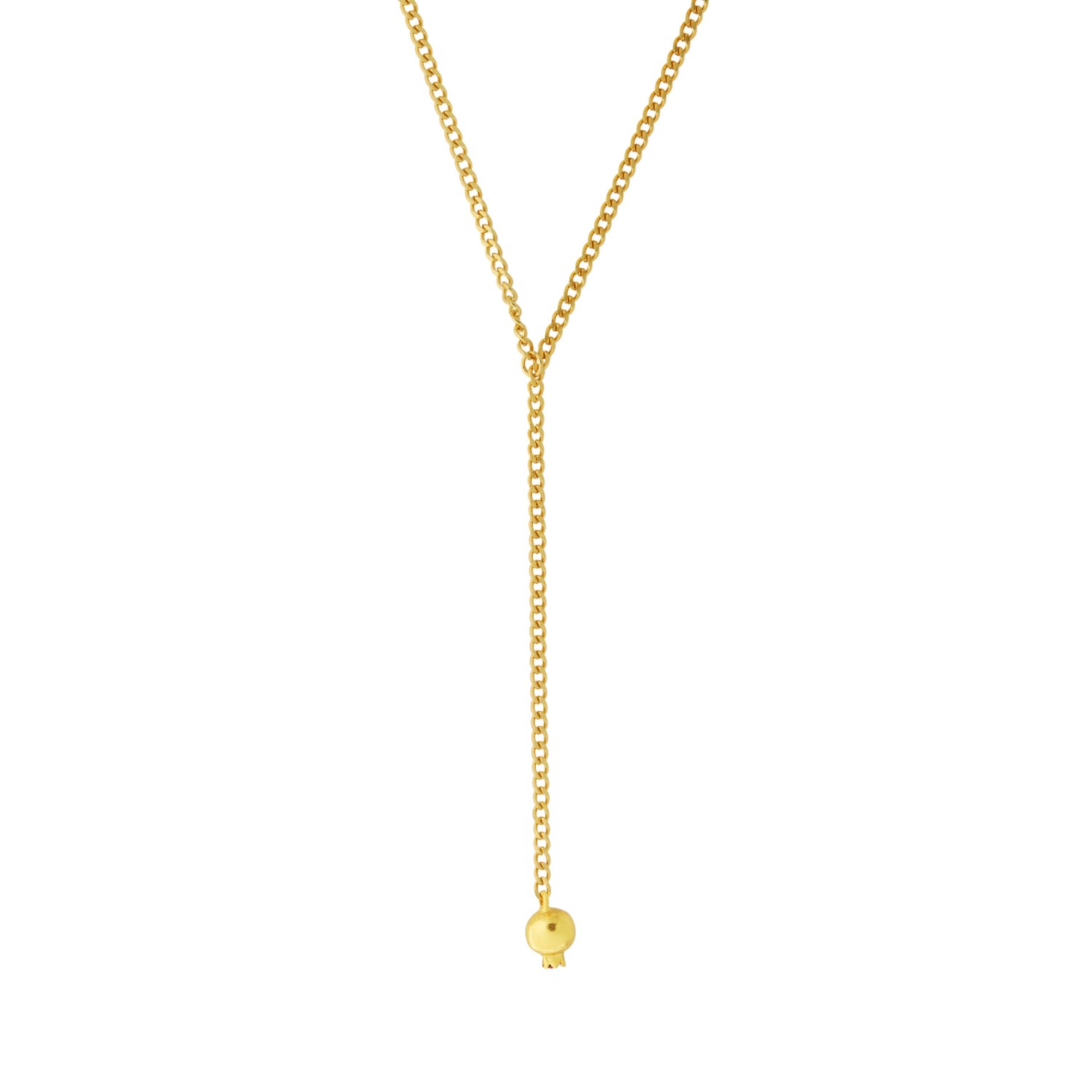 Women’s Gold Marley Pomegranate Lariat Necklace Ottoman Hands