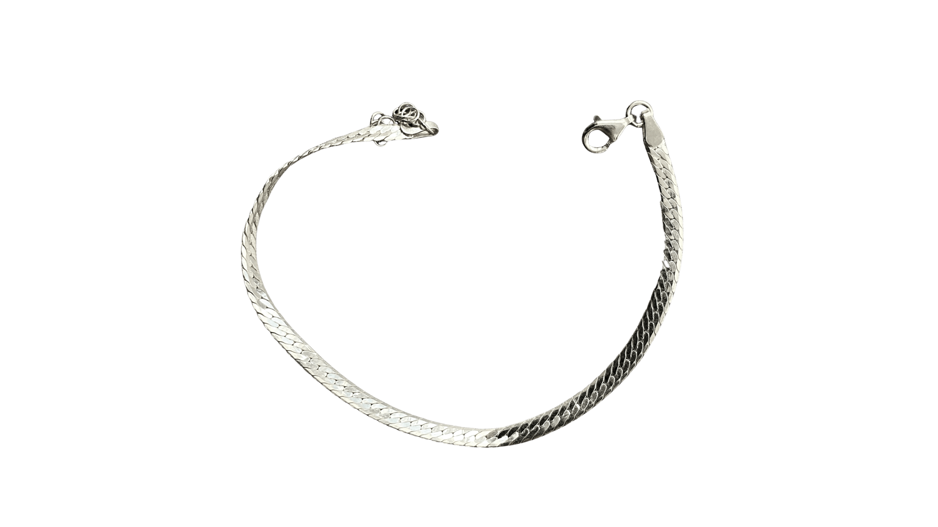 Spero London Women's Herringbone Sterling Silver Snake Bracelet - Silver In Silver