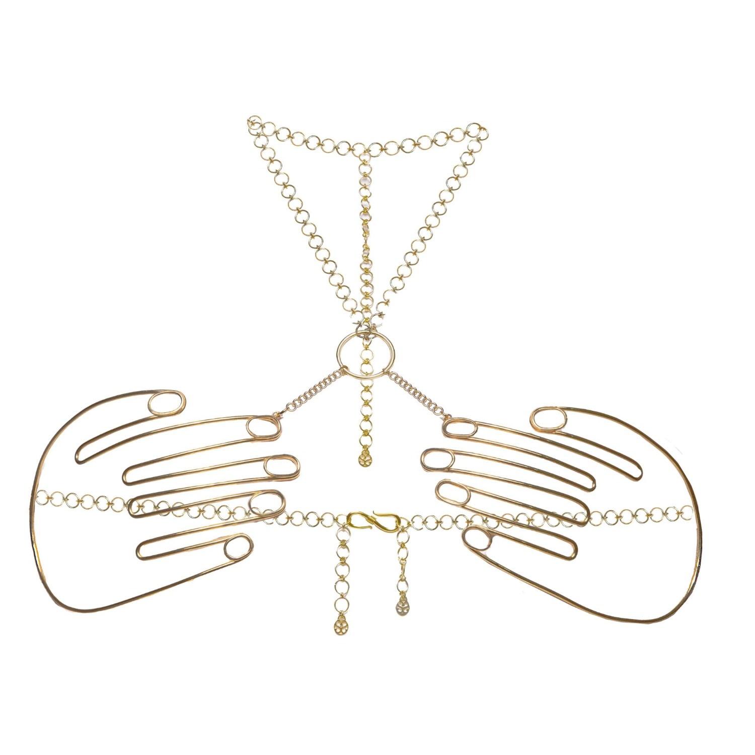Women's Gold Harness Manos | Sophie Simone Designs