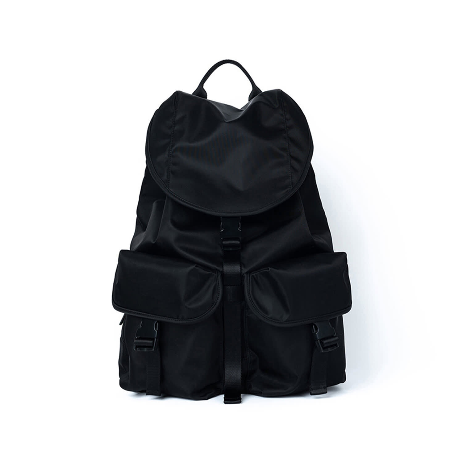 【HAH ARCHIVE】2POCKET NYLON CARGO RUCK SACK After Pray Edition | Two-Pocket Nylon Cargo Rucksack - Black