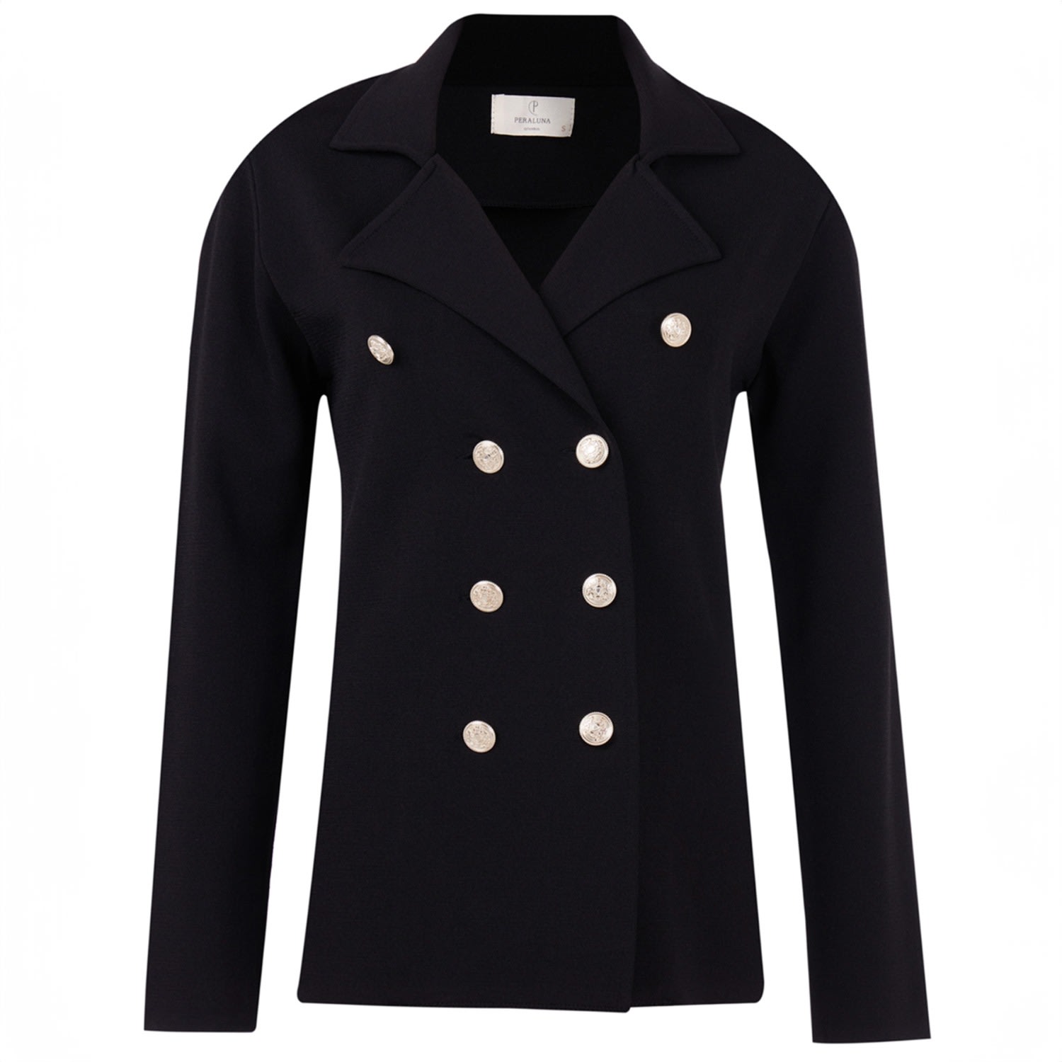 Peraluna Women's Katherine Standard Cut Knit Blazer In Black In Black