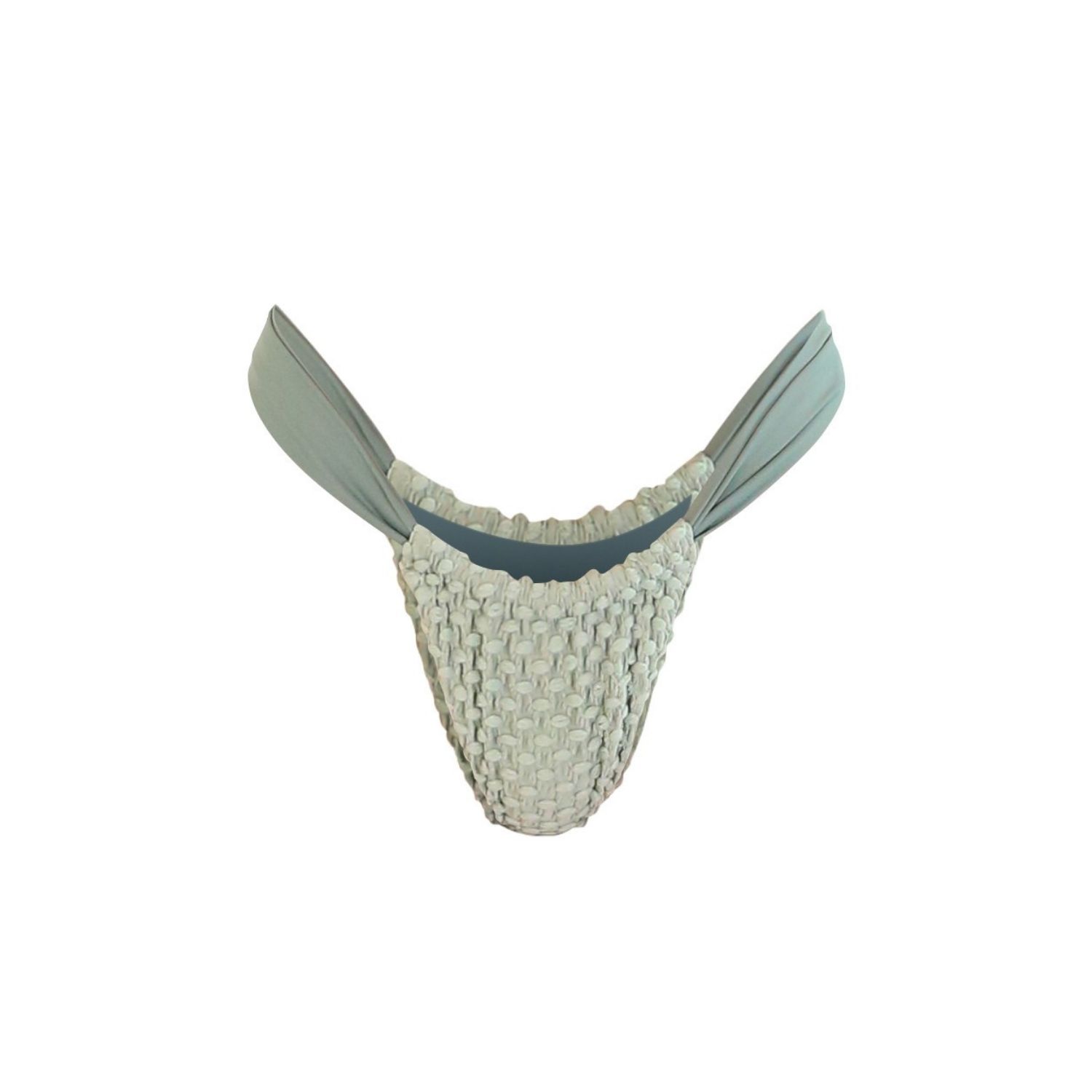 Belletage Swimwear Women's Neutrals / Green The Solaria Dotted Overlay Bikini Bottom In Green