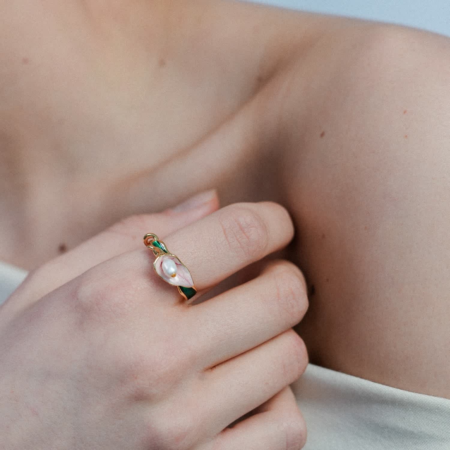 Calla Lily Ring | MISS CECILIA | Wolf & Badger