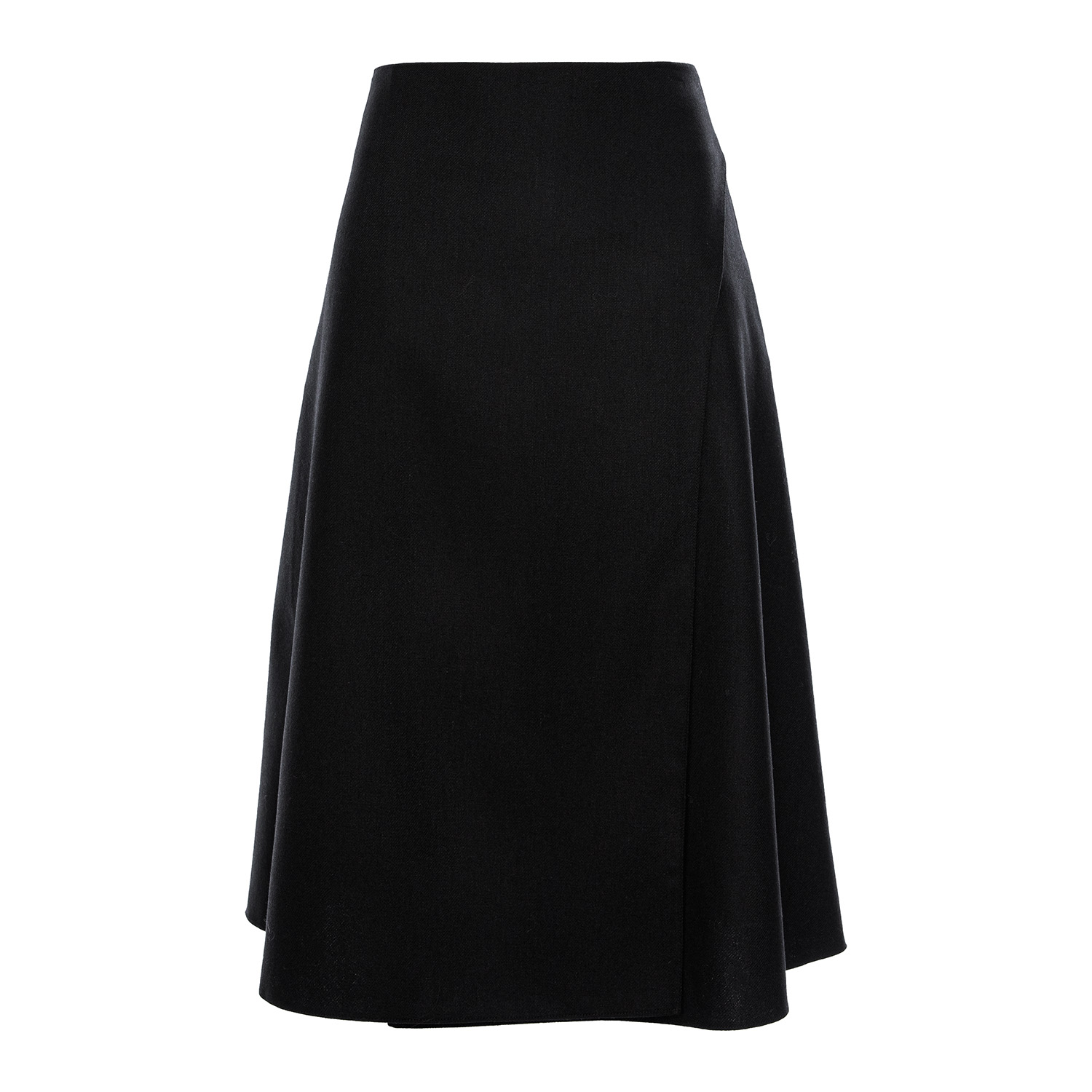 Couture De Marie Women's Giselle Black Wool Wrap Skirt