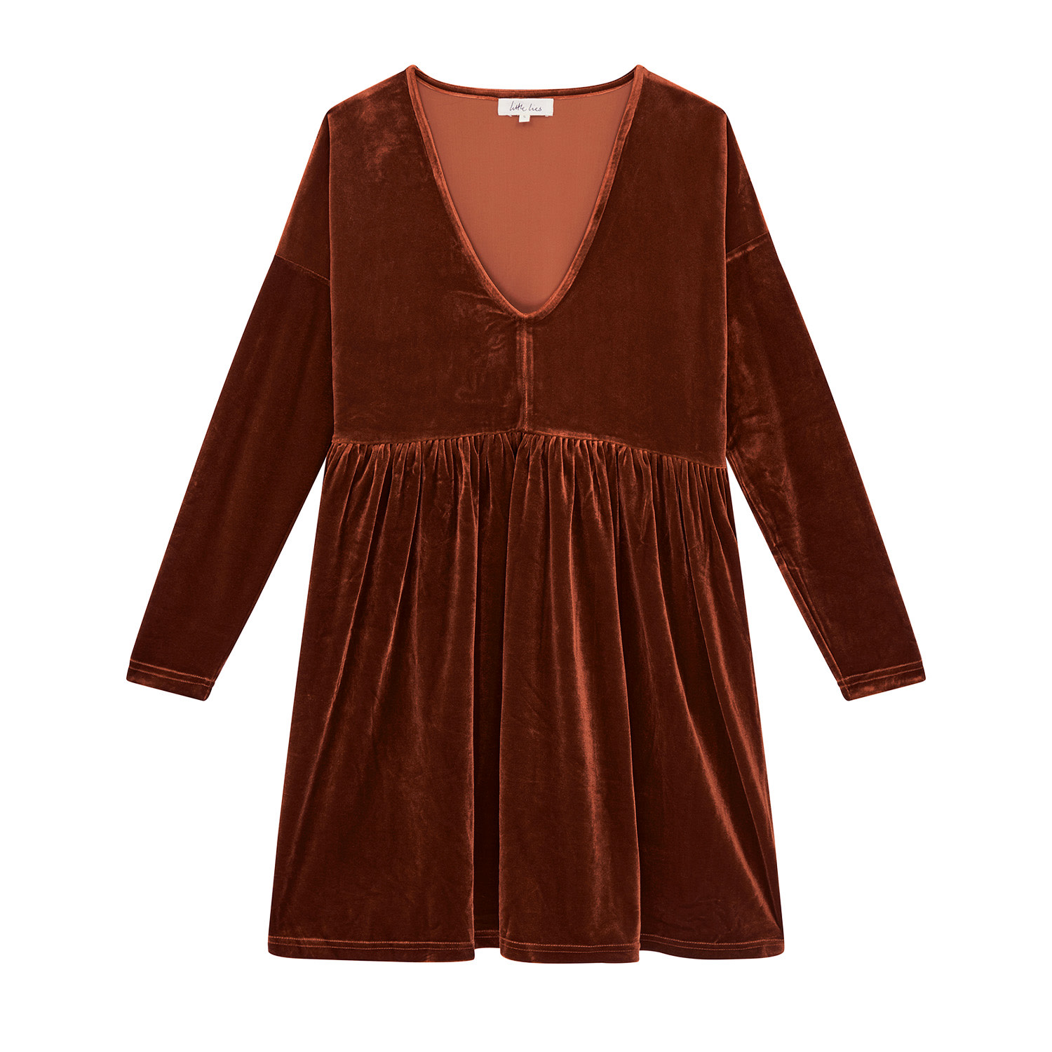 Women’s Brown / Red Velvet Underground Rust Smock Medium Little Lies