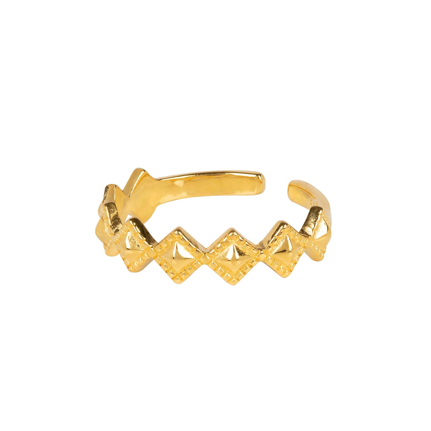 Amadeus Women's Tellus Gold Stacking Ring - Size Adjustable In Gold