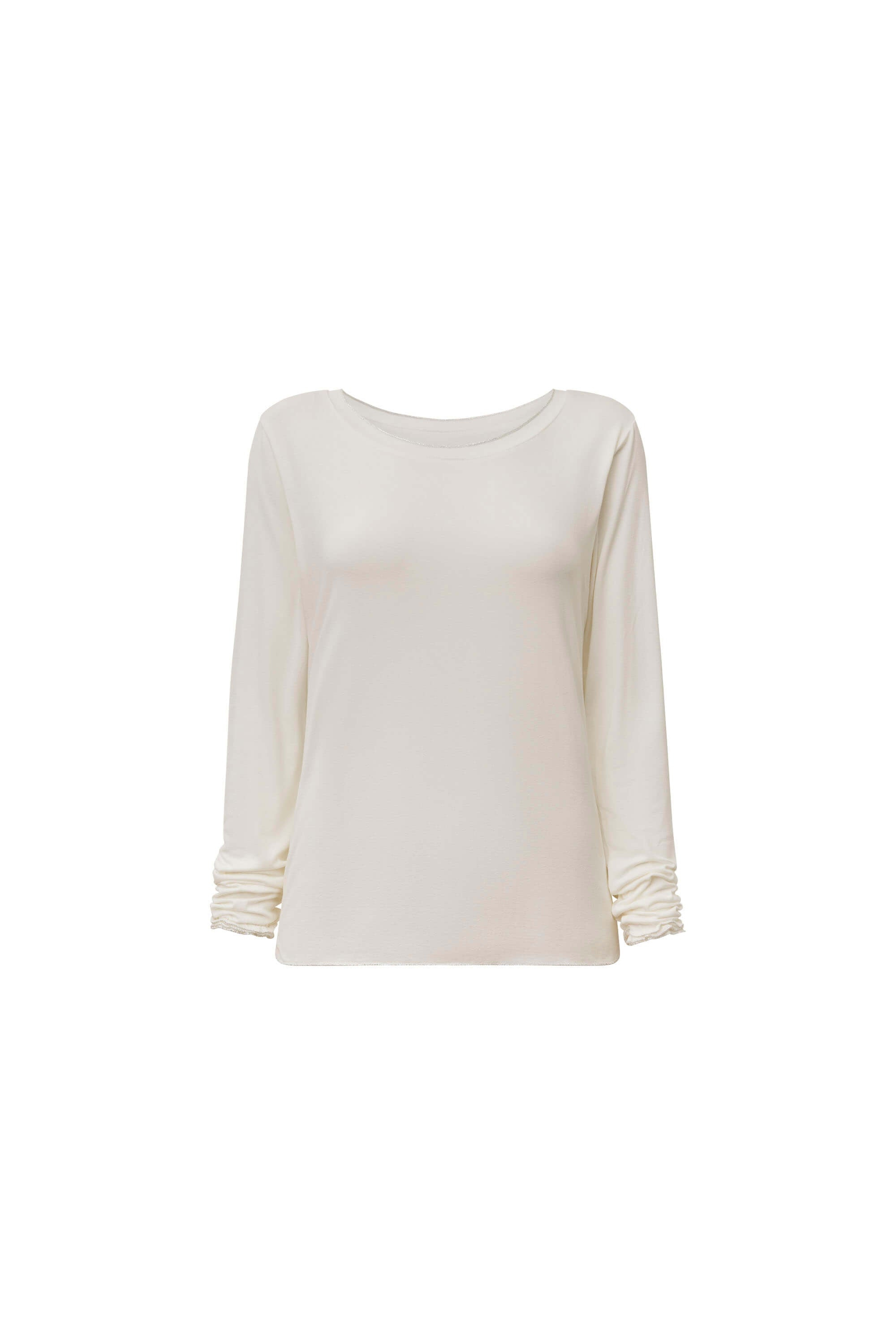 James Lakeland Women's Long Sleeve White Top