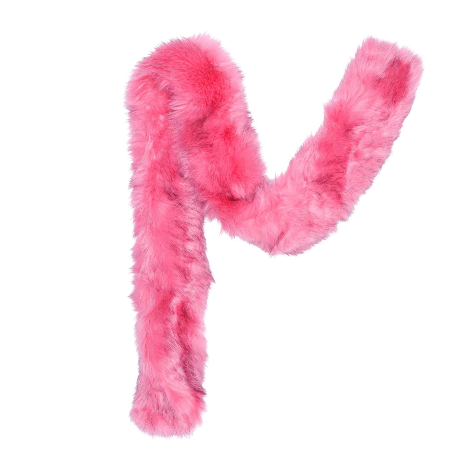 Vaseghia Women's Pink / Purple / Red Bubblegum Vegan Faux Fur Scarf In Multi