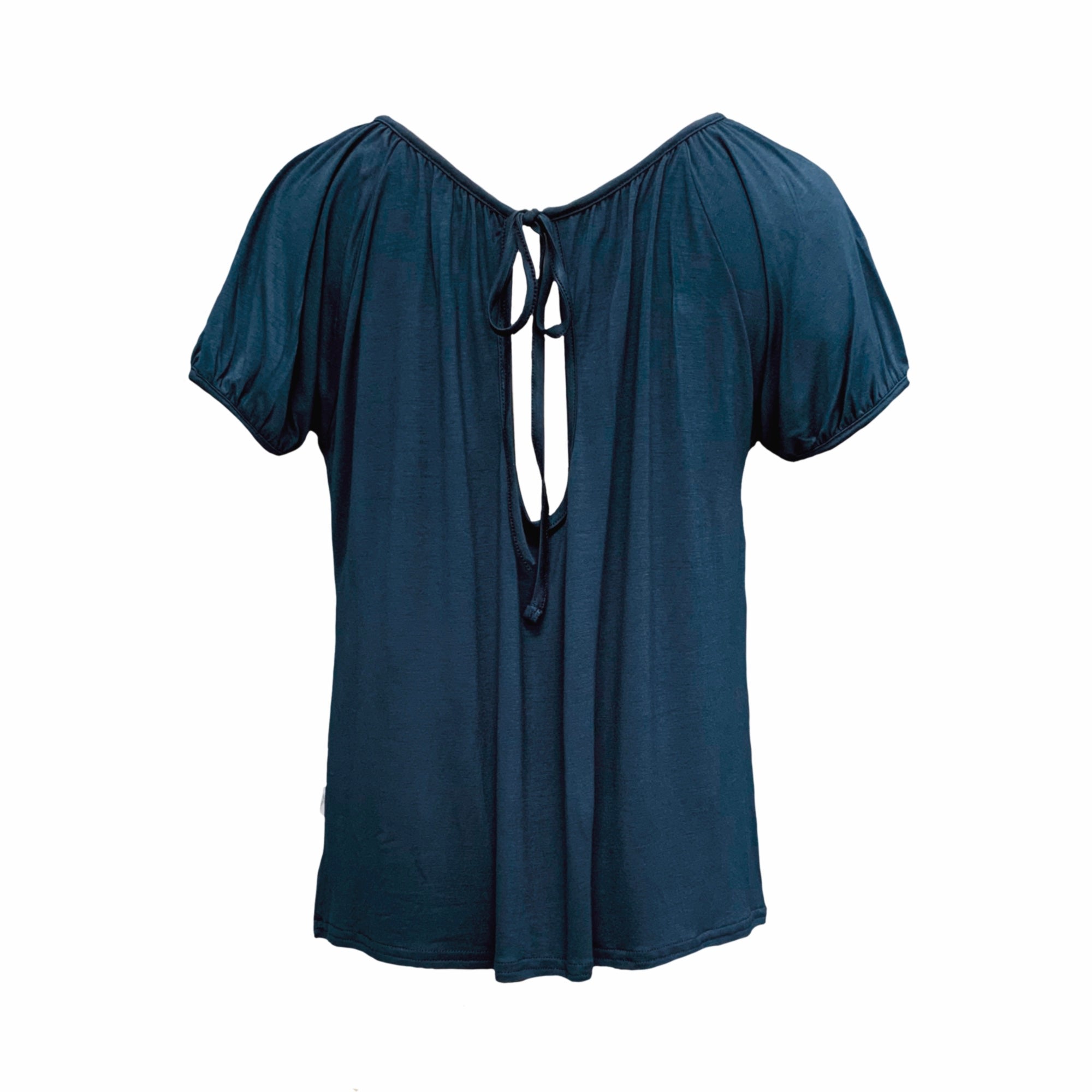 Frock Tales Women's Posey Gathered Top In Petrol Blue In Blue