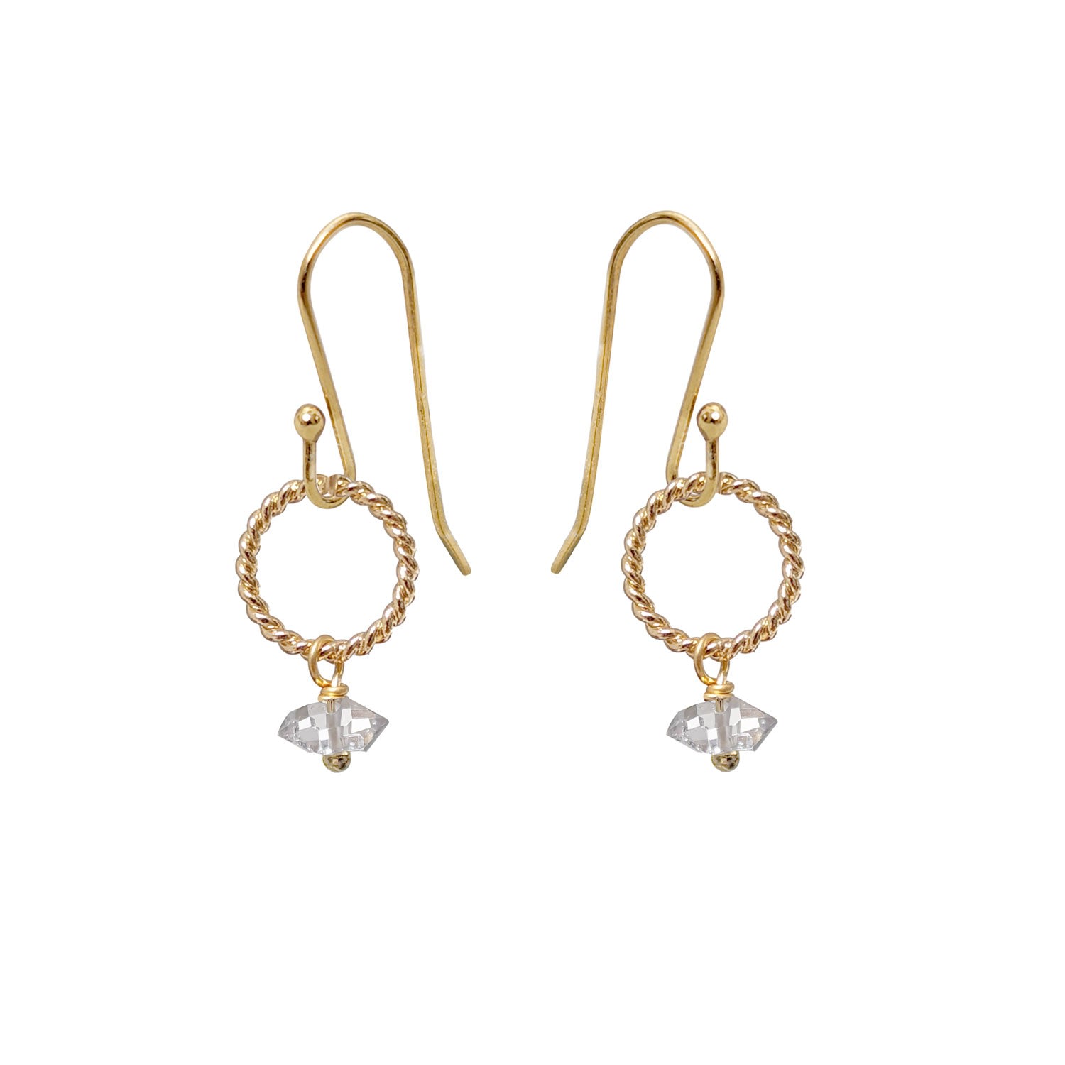 Women’s Neutrals Alexis Herkimer Diamond Earrings Mirabelle Jewellery