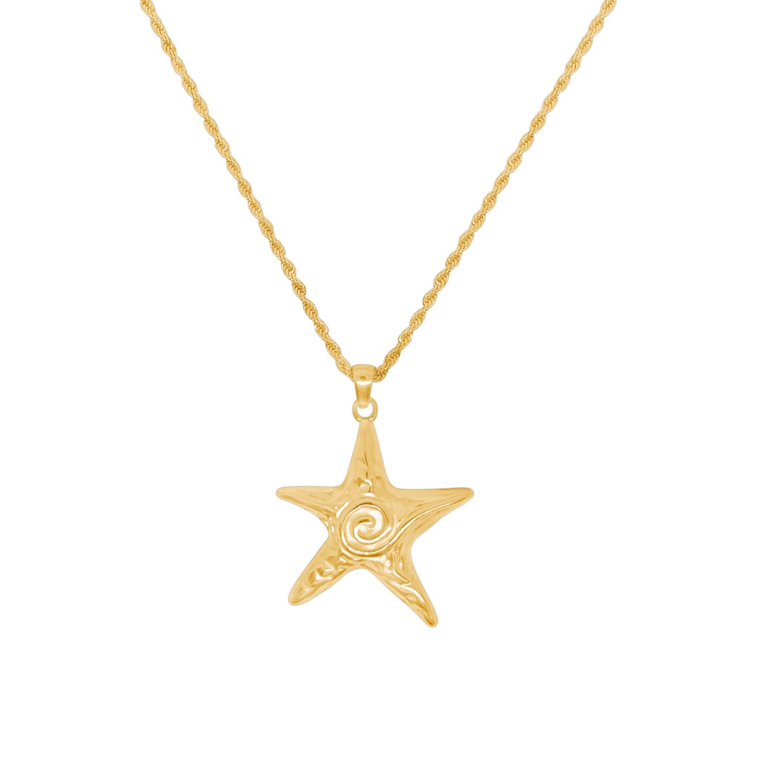 Glasstyk Women's Starfish Choker Gold In Gold