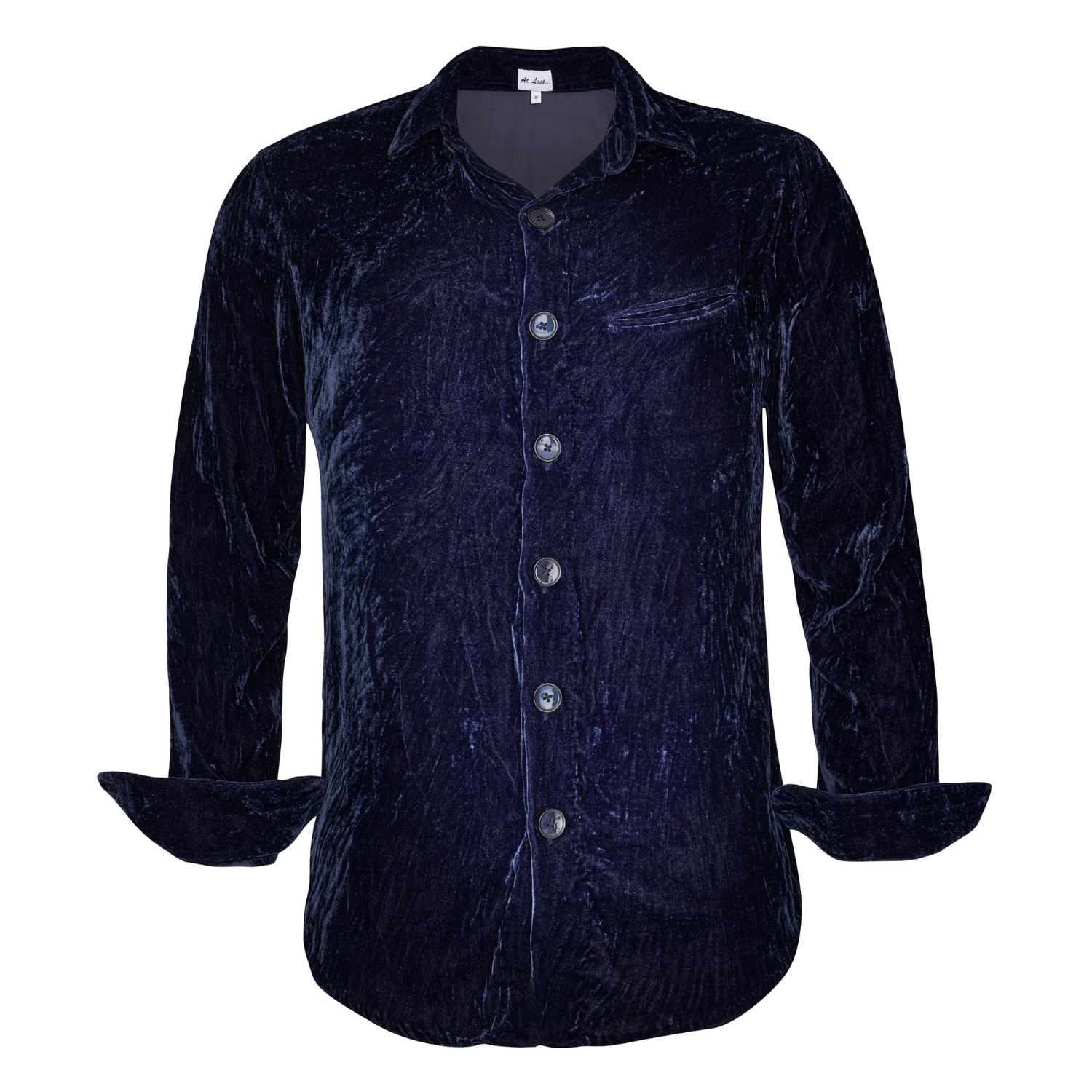 ヴィンテージ Cotton Velvet Shirt Navy XL 75618-NAVY-FRONT2_1200x1200.