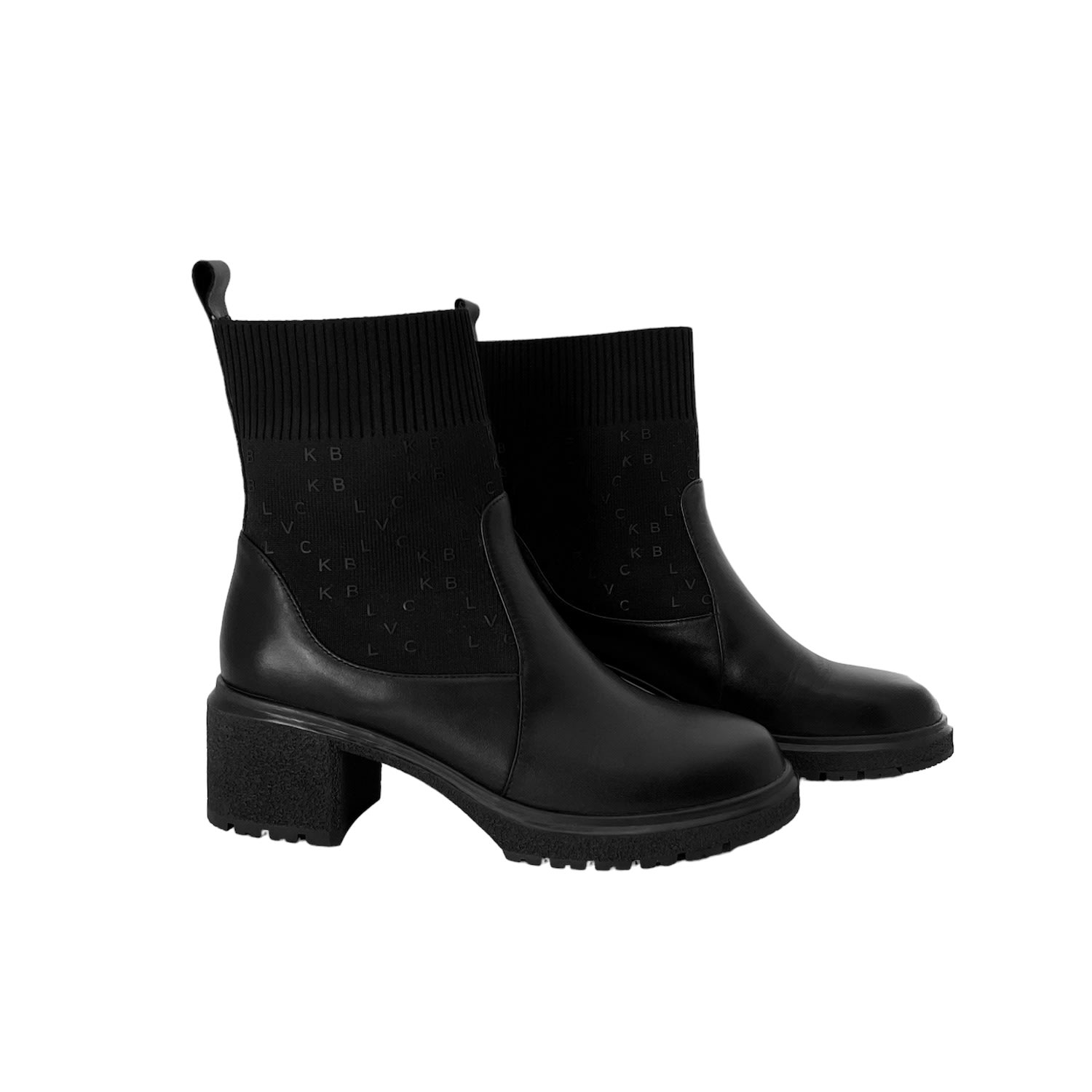 Women’s Black Blvck Monogram Ankle Boots 6 Uk Blvck Paris