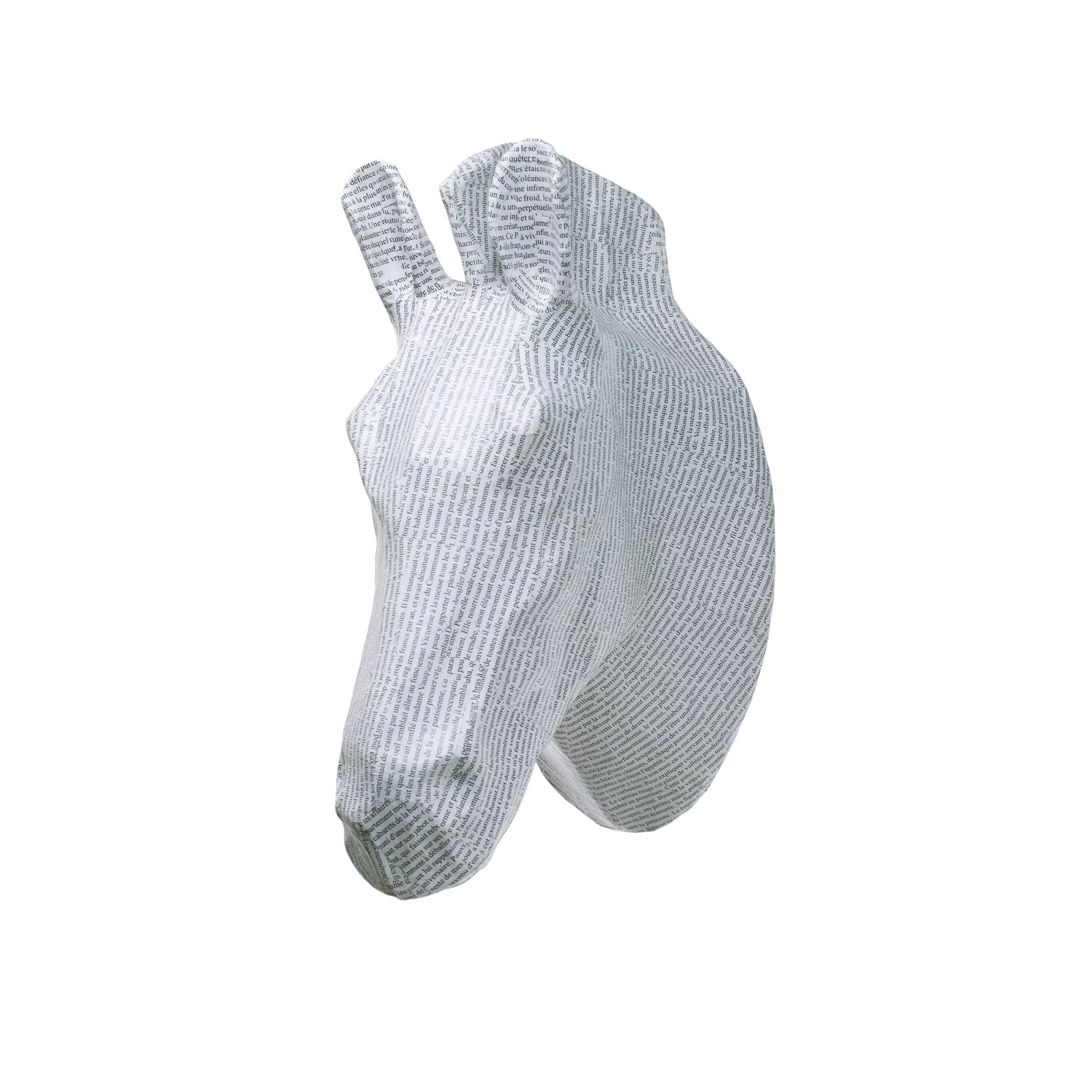 Caribbean Craft Papier Mache White Zebra Head