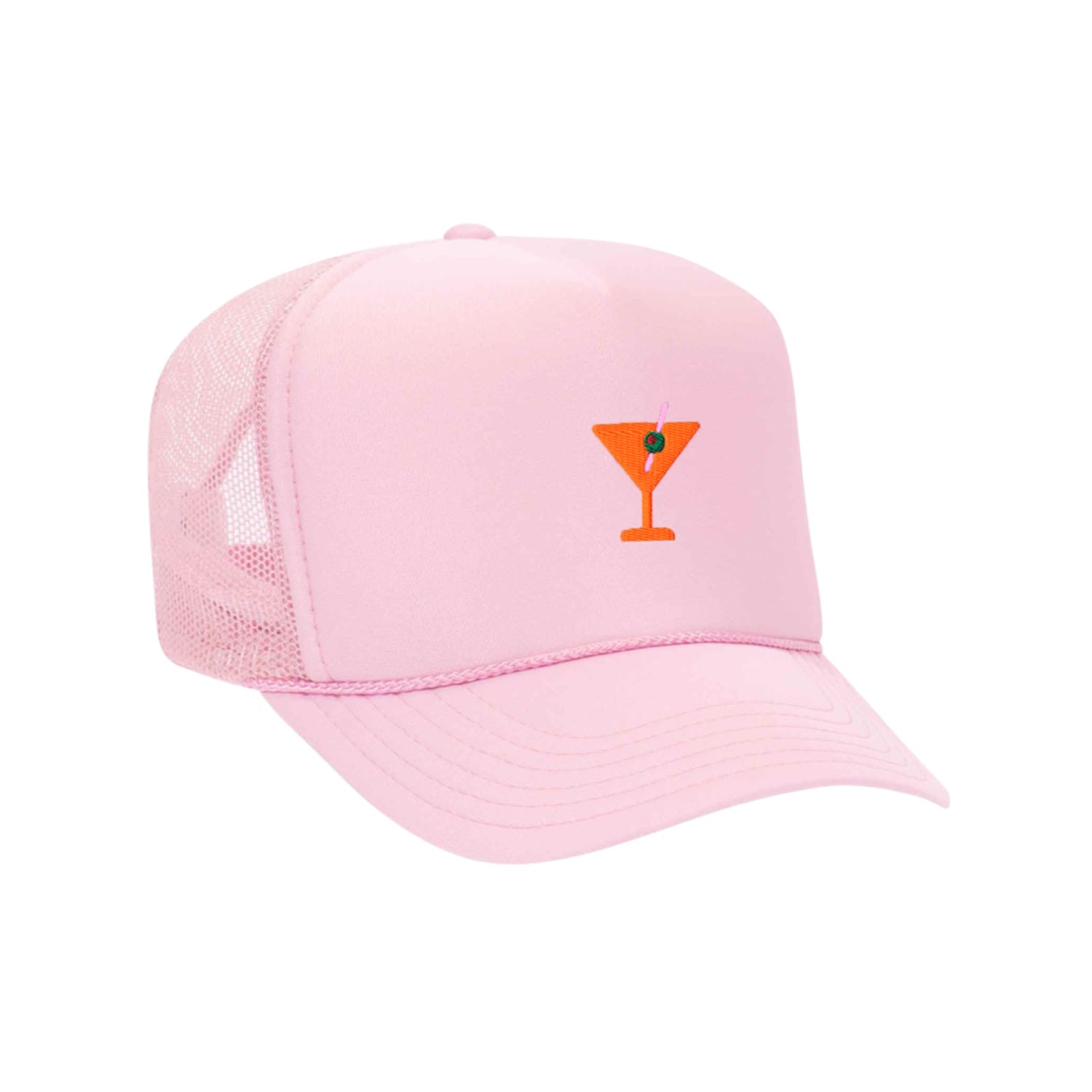 Women’s Pink / Purple Martini Foam Trucker Hat One Size Nus