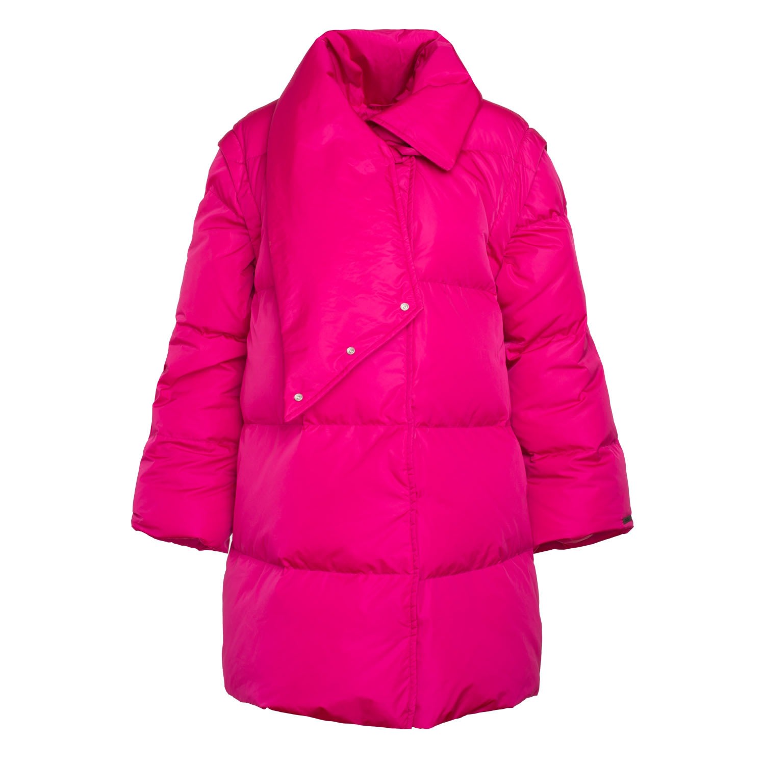 Pink / Purple Women’s Rhea Down Feather Puffer Coat-Hot Pink Small Cukovy