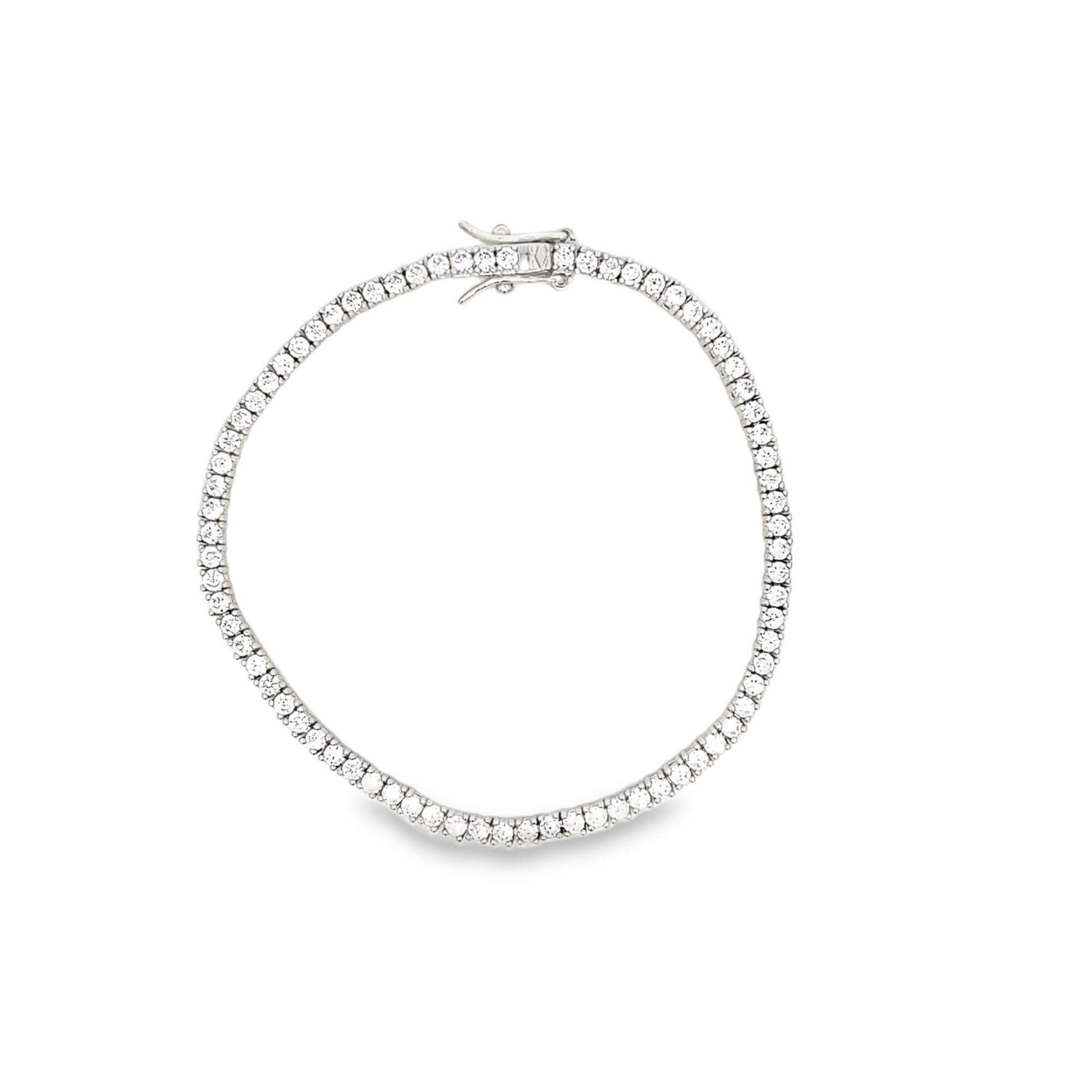 Denise Pacini Women's Silver Cynthia Classic Tennis Bracelet