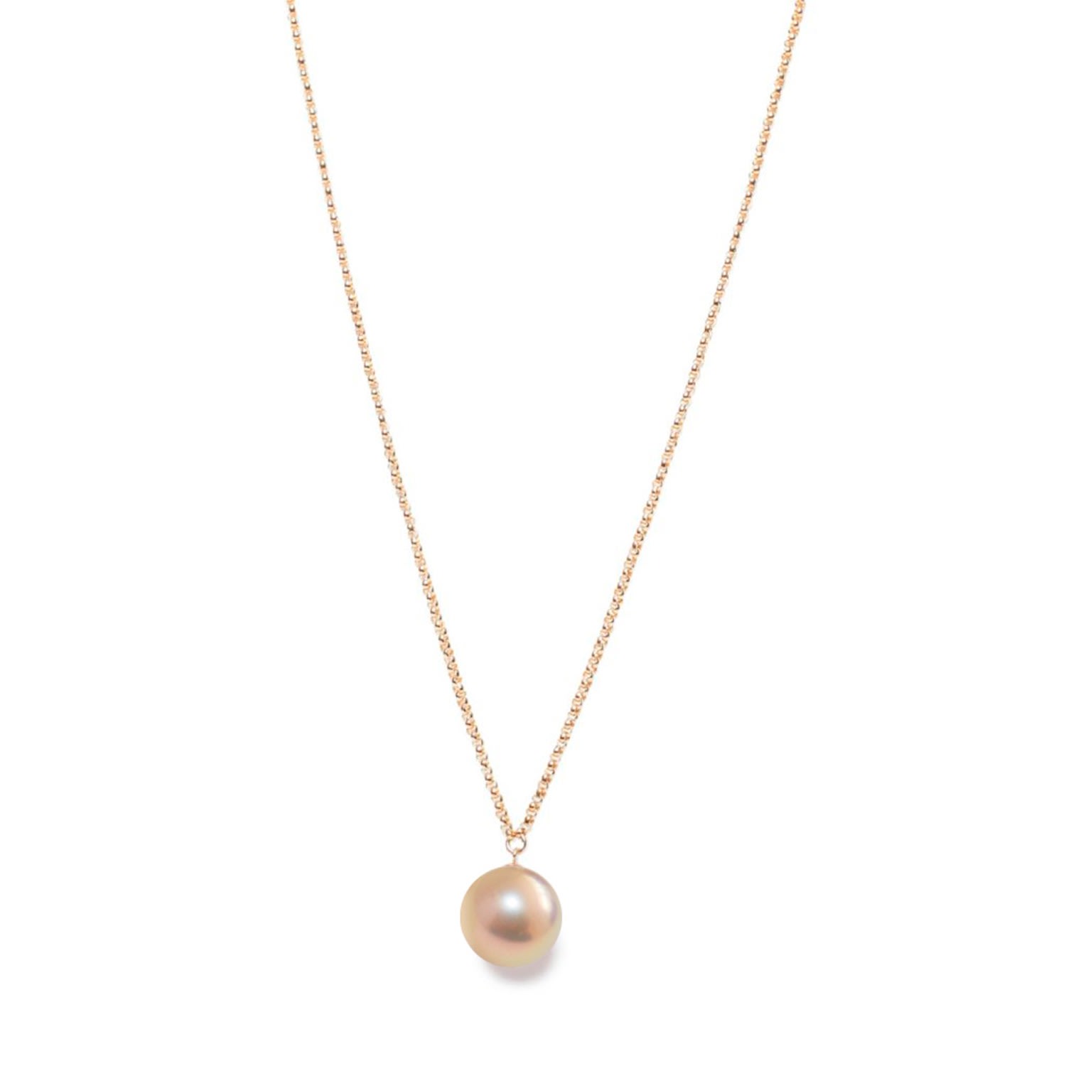 Women’s Neutrals / Gold / Pink Xxl Pinky Pearl Pendant Necklace Gold Ora Pearls