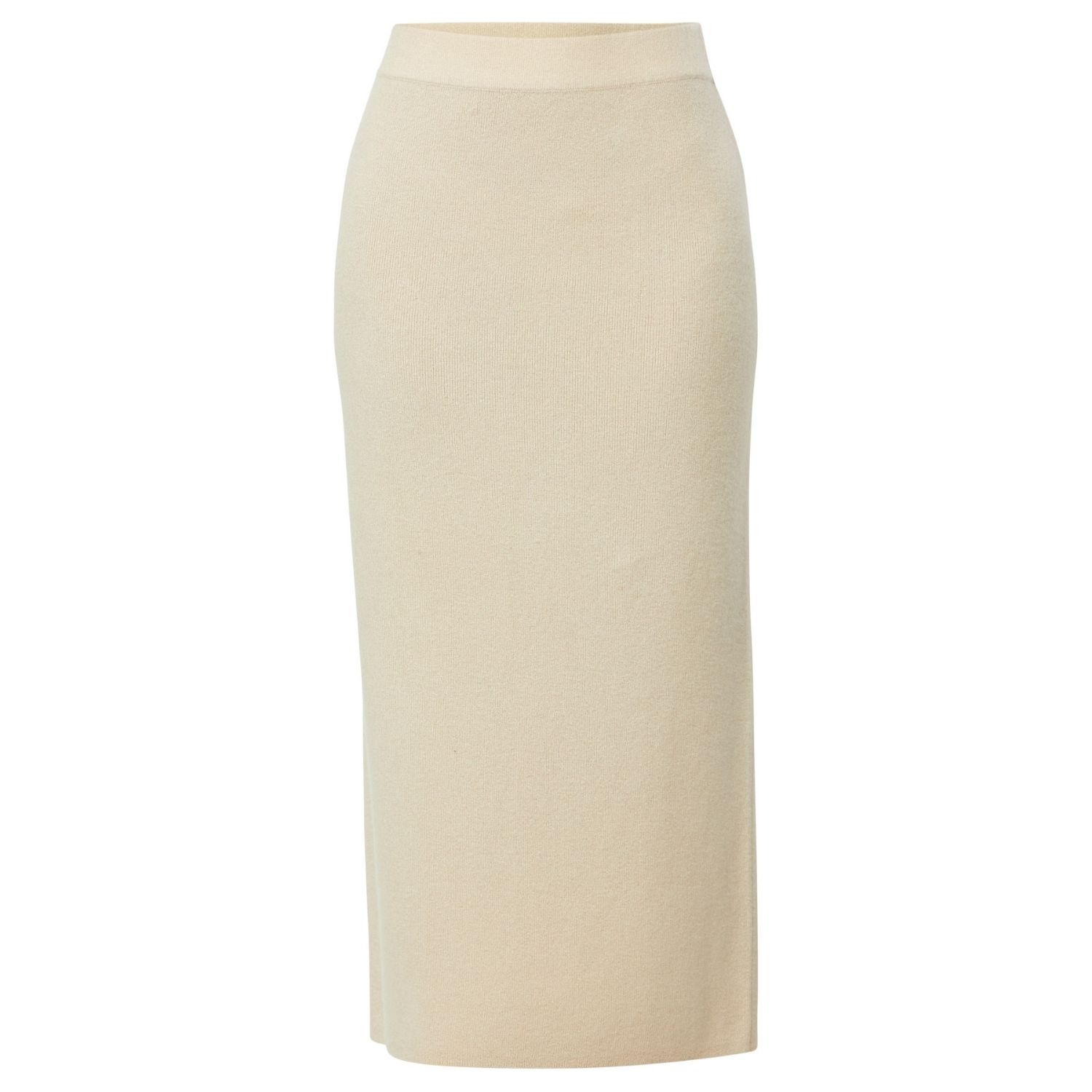 Helen Mcalinden Women's Neutrals Rhea Ribbed Latte Cashmere Skirt In Neutral