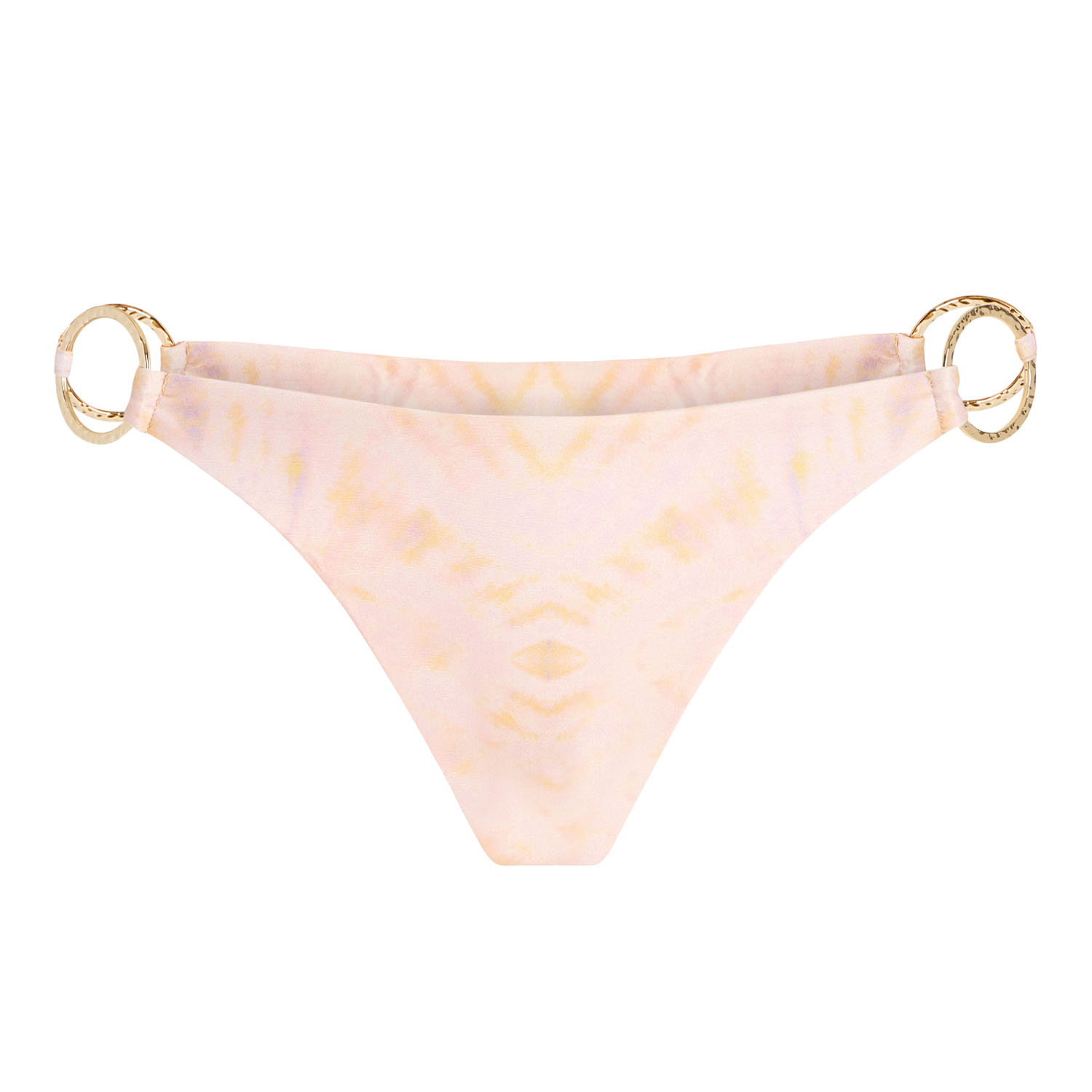 Marlei Women's Orange / Pink Nalani Mid-rise Bikini Bottom In Neutral