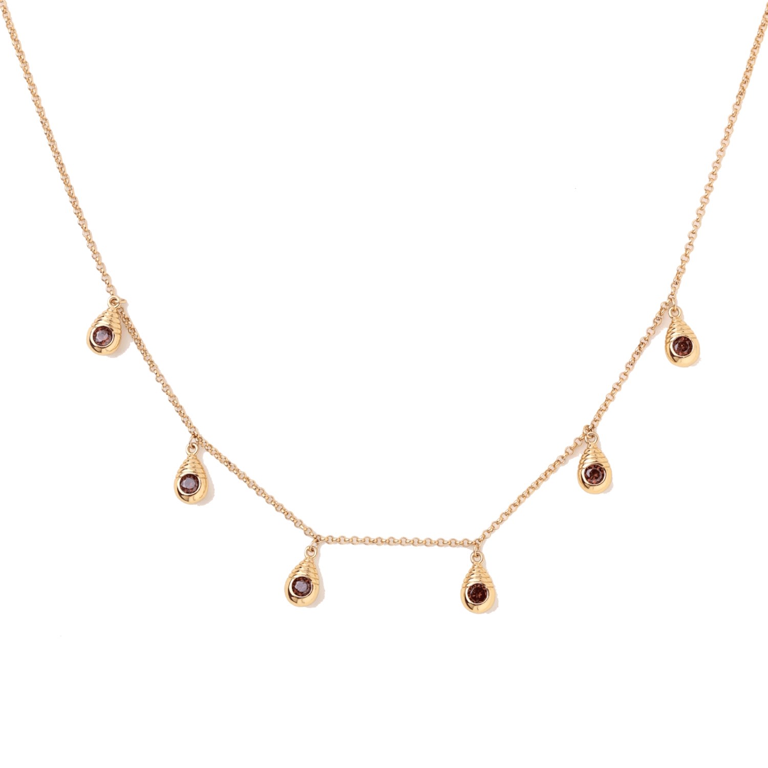Retro Chic Women's Gold / Brown Aeolian Bells Necklace