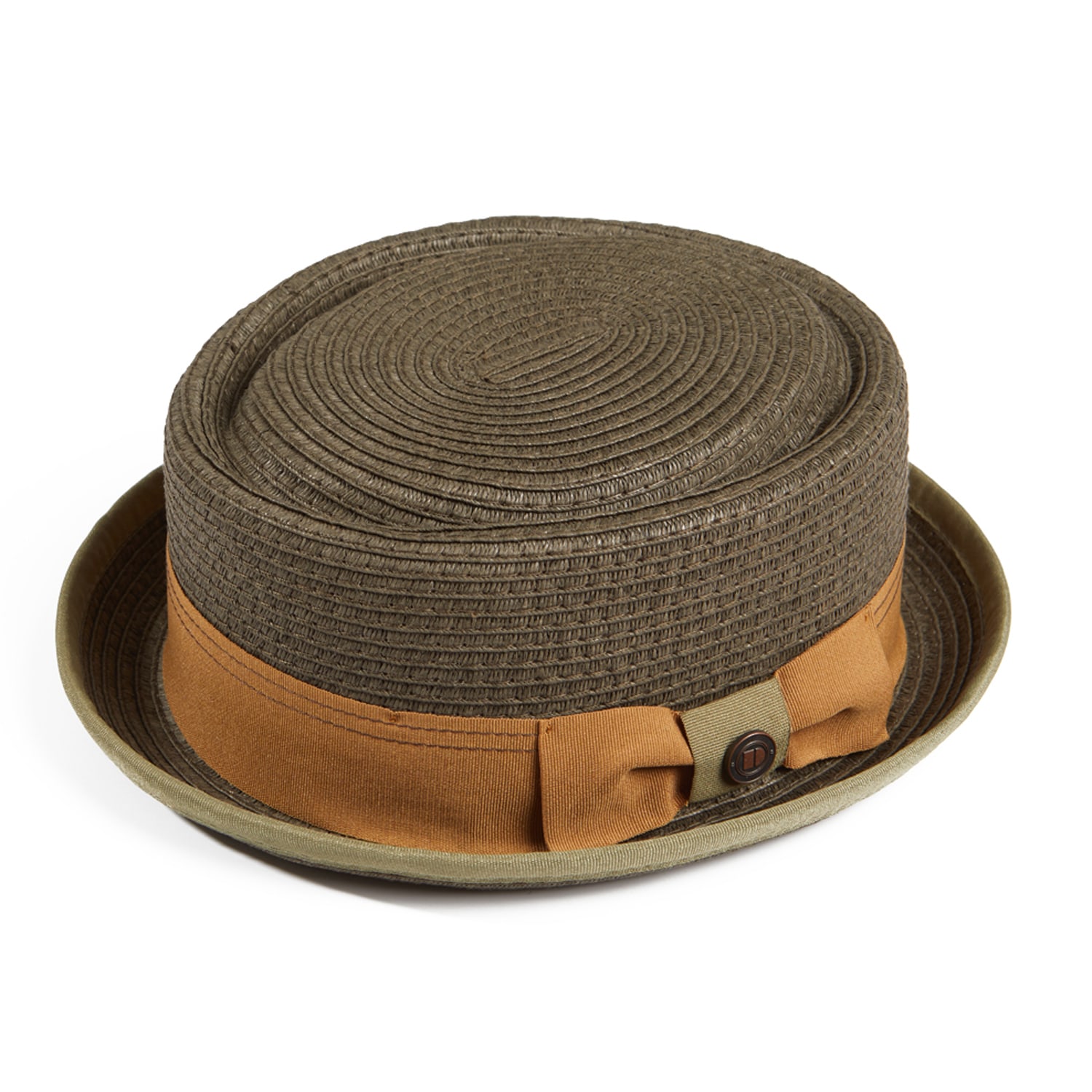 Men's Green Dasmarca Rico Summer Telescope Crown Lightweight Breathable Rude-Boy Mod Porkpie Hat - Olive | 61Cm | Dasmarca Hats