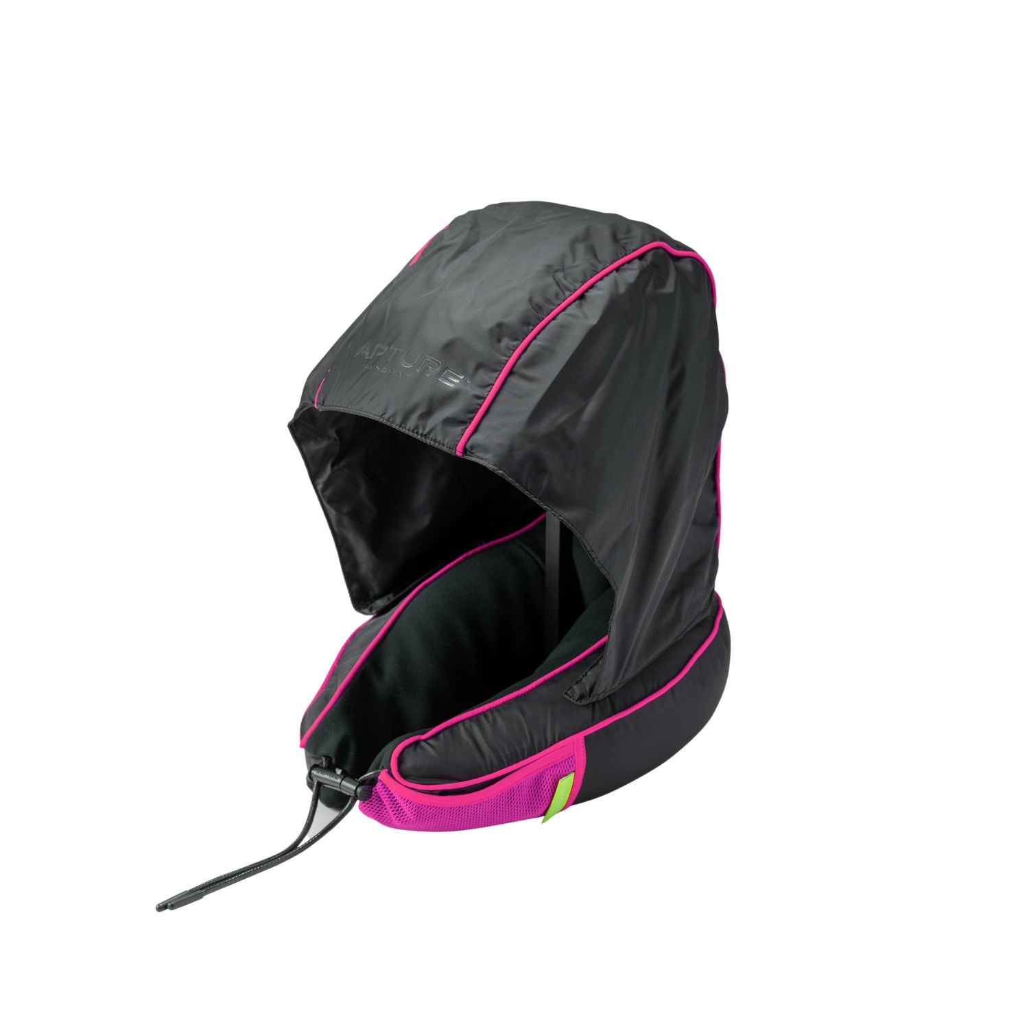 KAPTURE BLACK / PINK ROOM TRAVEL PILLOW SET - SHOCK PINK