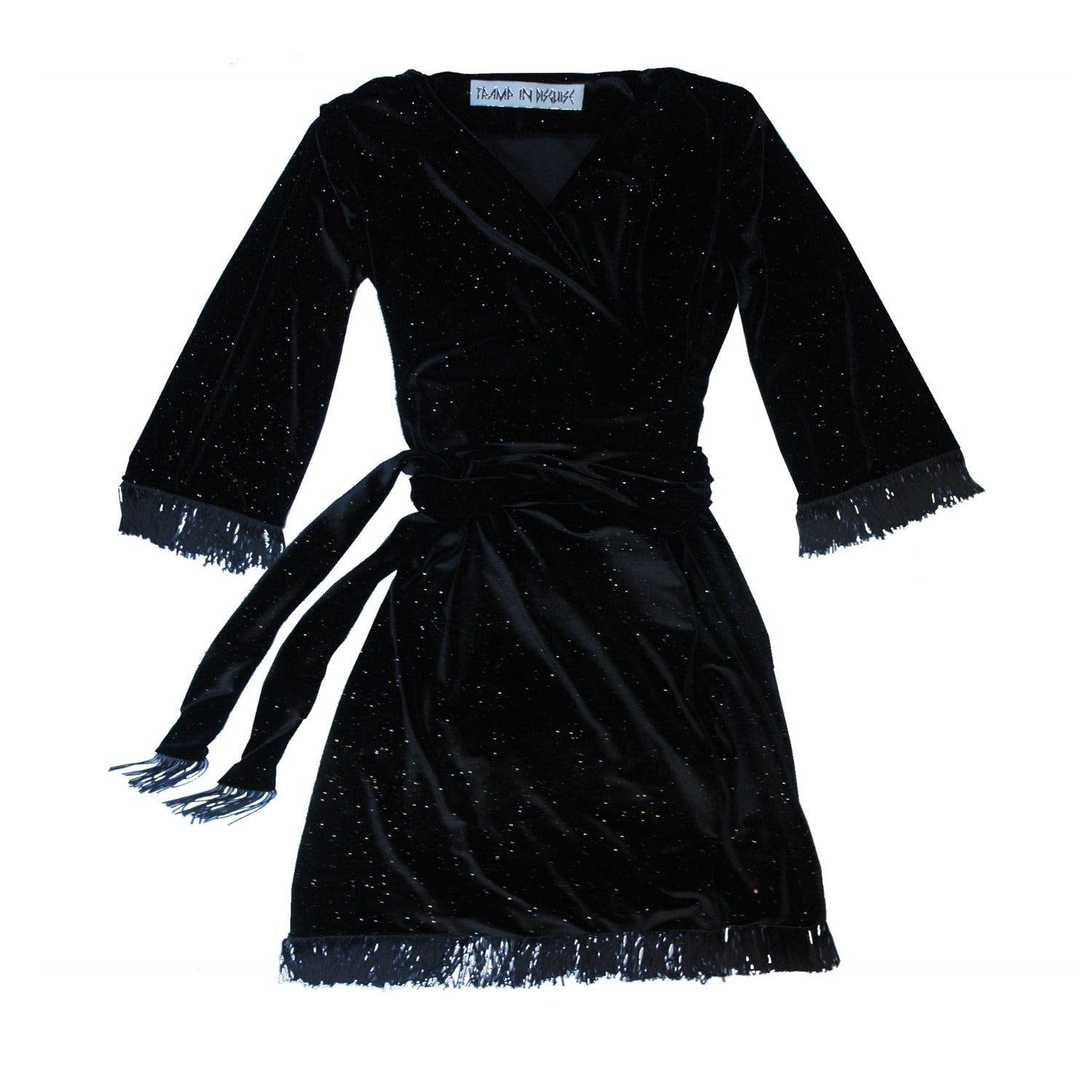 Women's Black Mimosa Dress | Extra Small | Tramp in Disguise