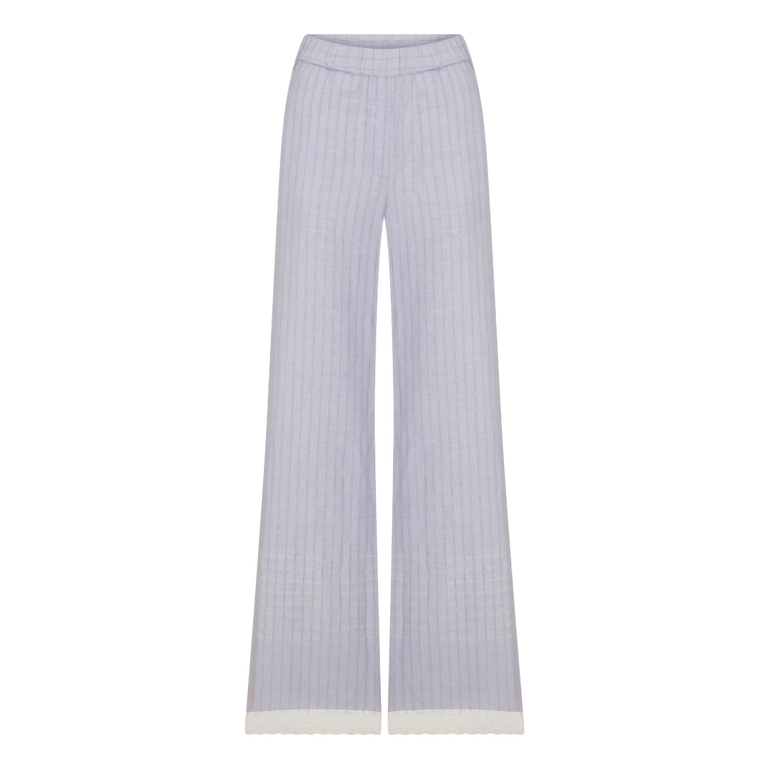 Nazli Ceren Anville Linen Pants In Pink/purple