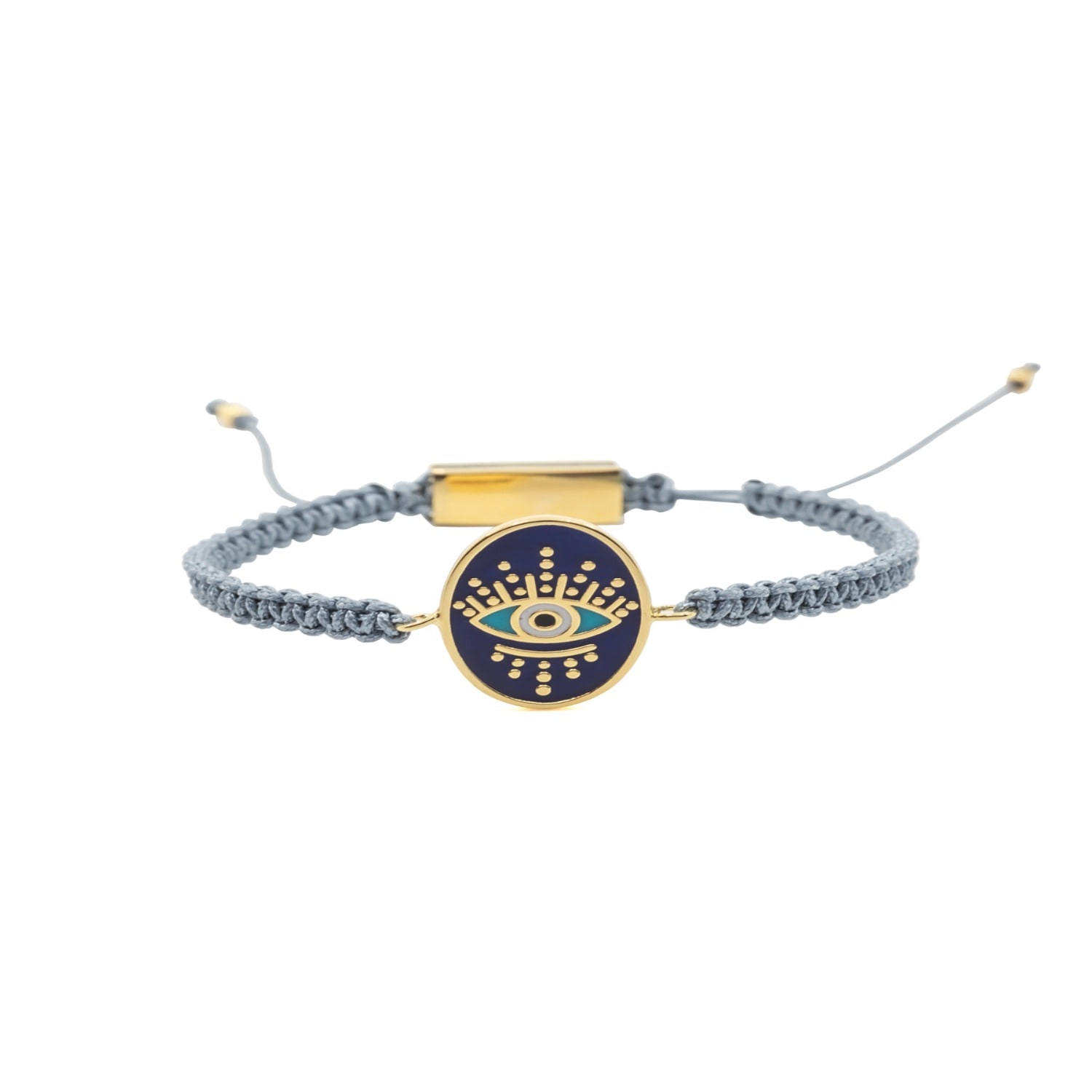 Atelier Petites Pierres Women's Blue / Gold Meridian - Eye Bracelet In Blue