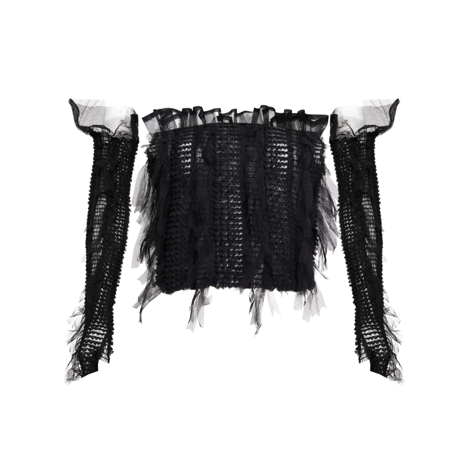 Sarah Regensburger Women's Goddess Tube Top With Sleeves In Black