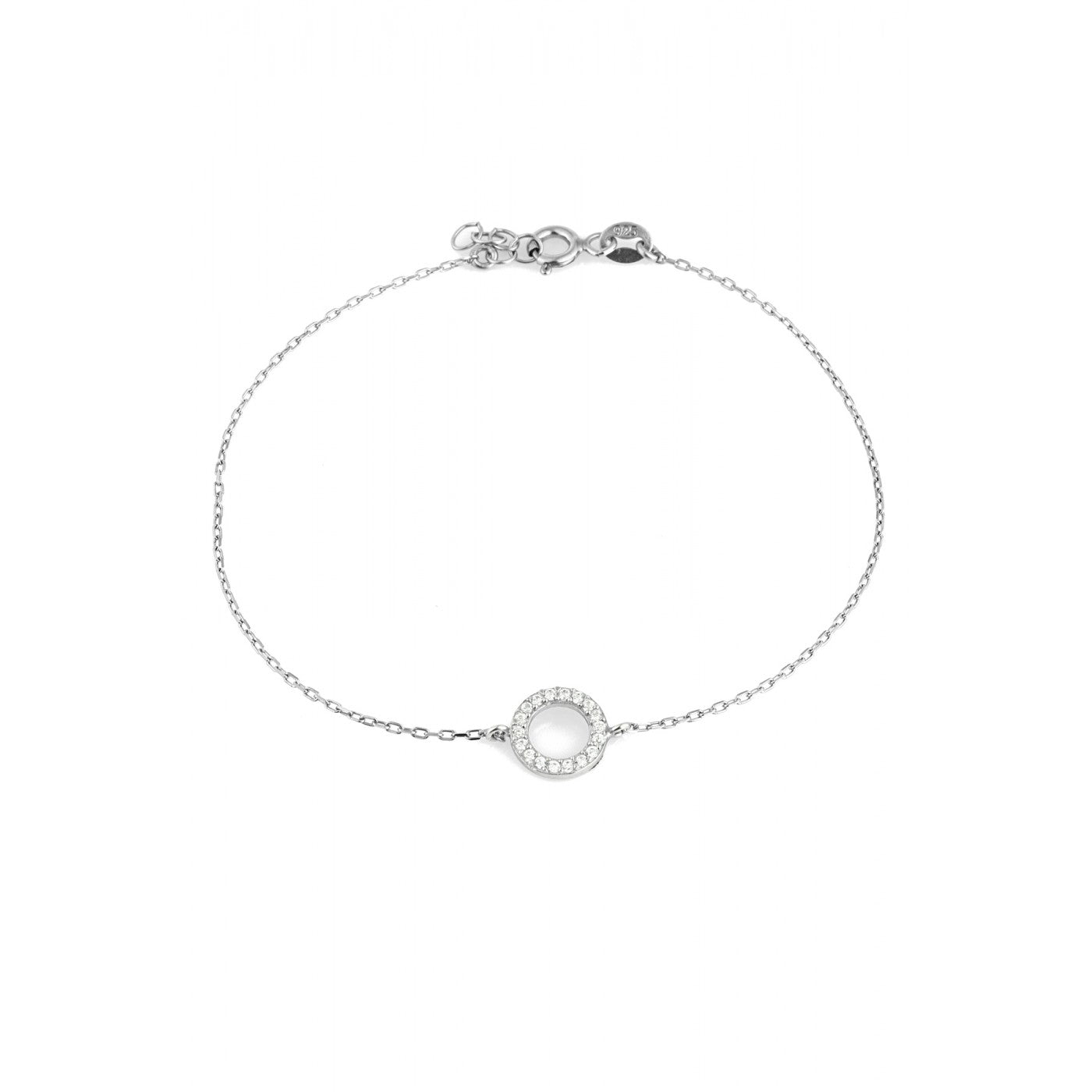 Spero London Women's Circle Bracelet In Sterling Silver In Metallic