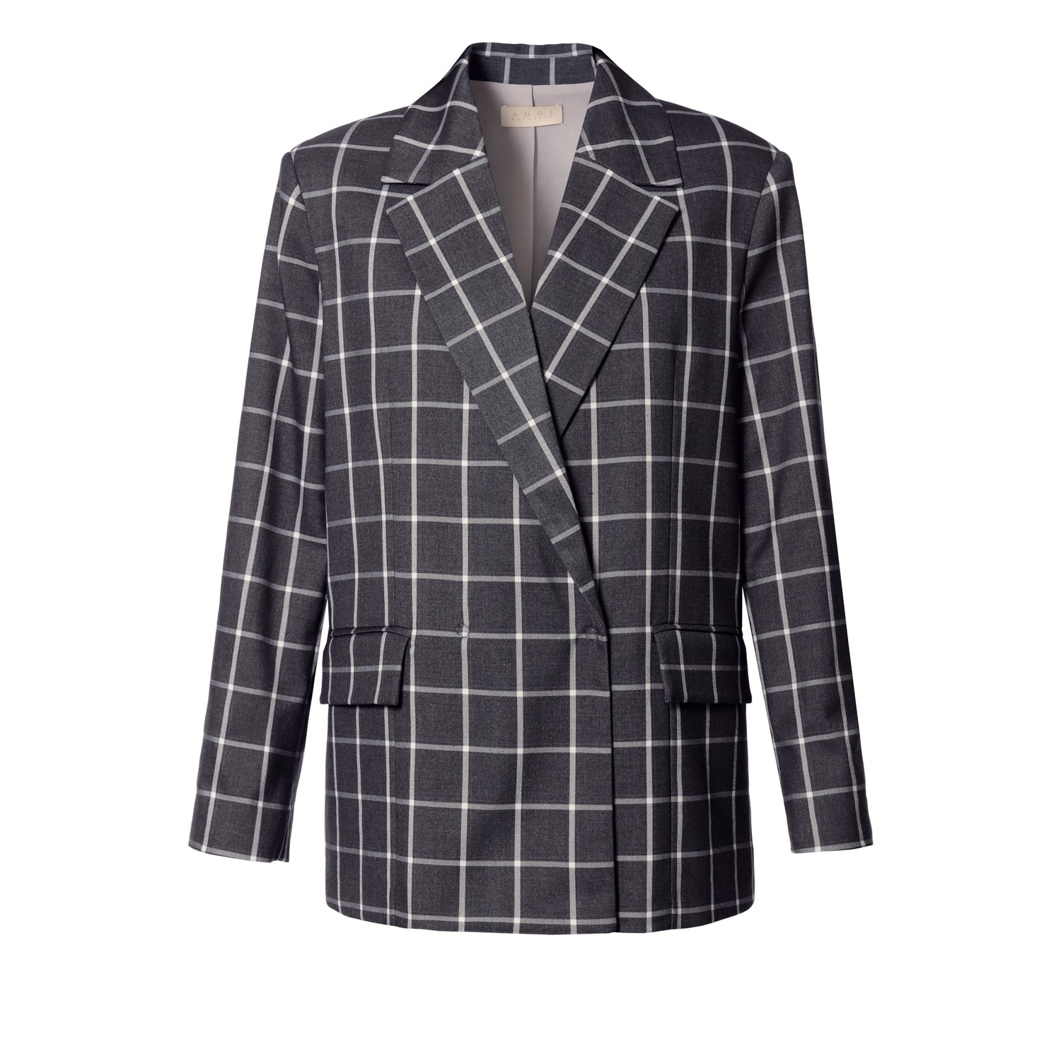 Aggi By Halewski Blazer Martina Frost Grey In Grey
