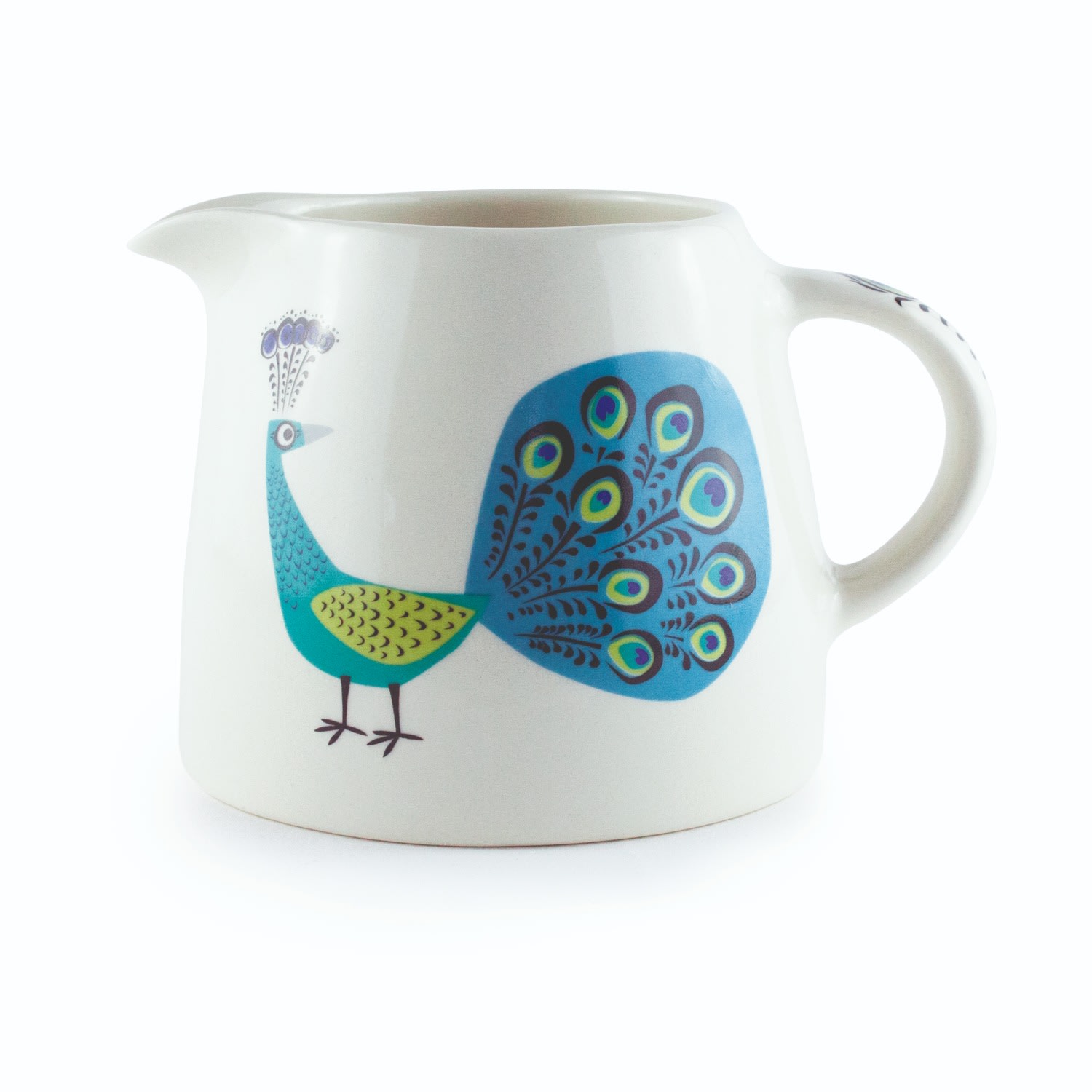 Blue Peacock Milk Jug Hannah Turner