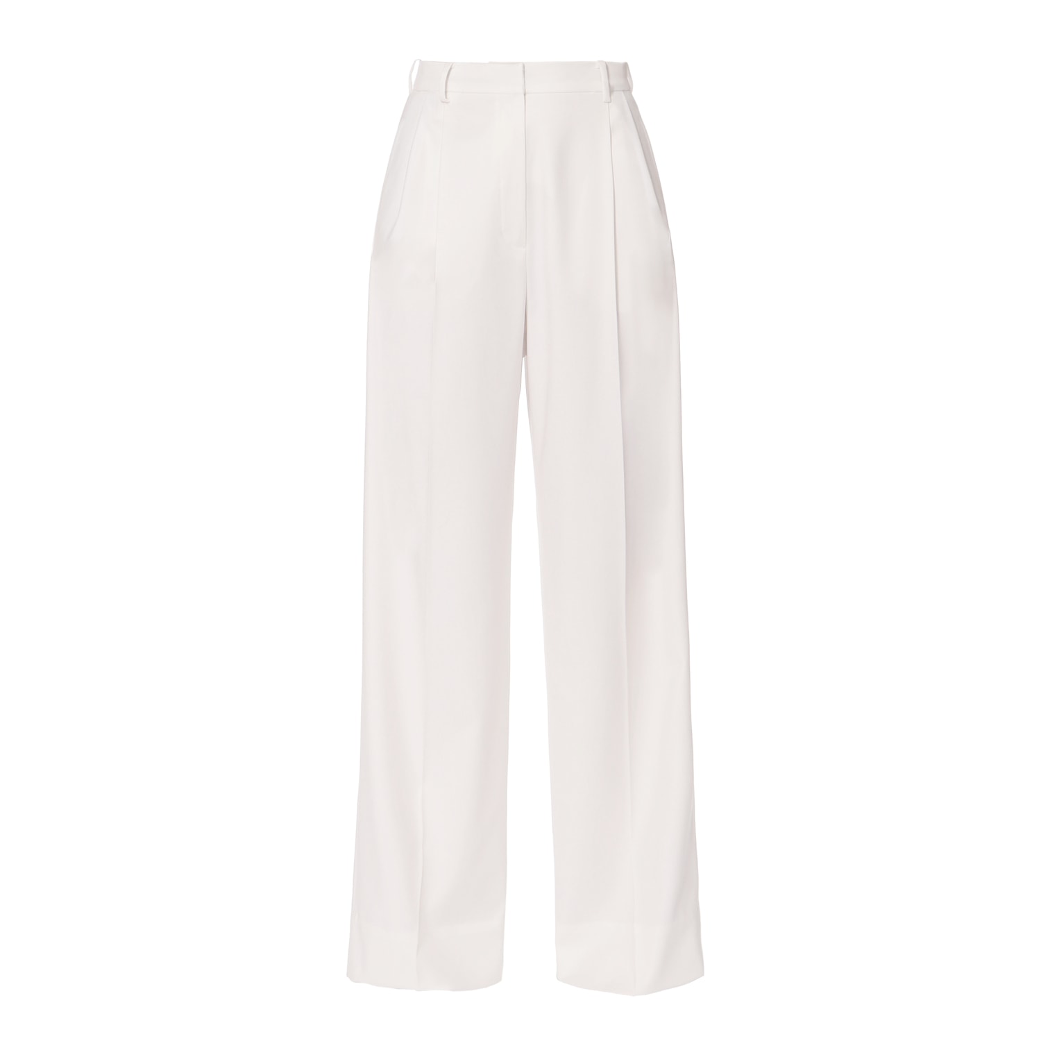 Shop Aggi Women's Gwen Aesthetic White High Waisted Wide Trousers