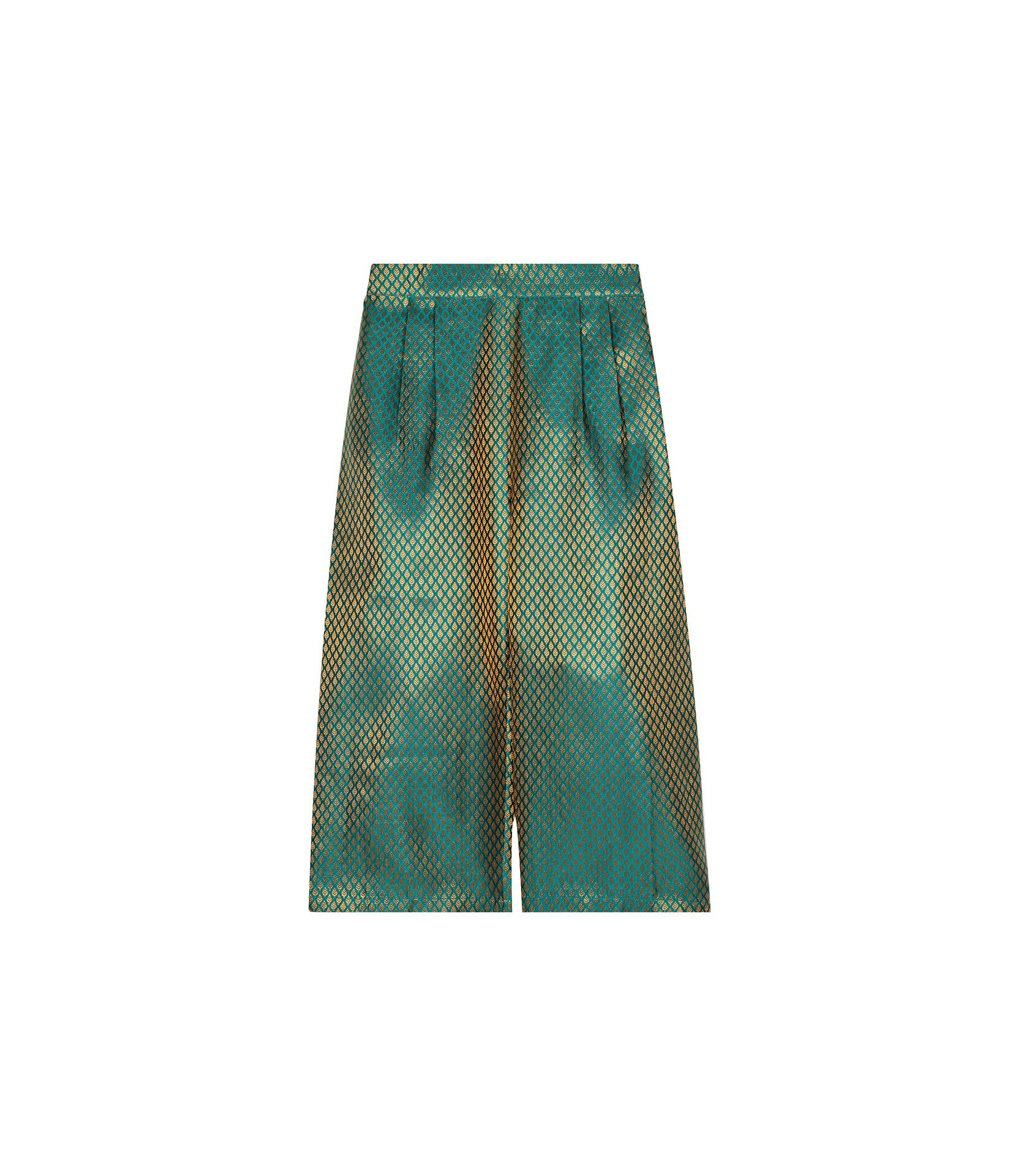 Lo Neel Women's Gold / Blue Aloa Trousers In Multi