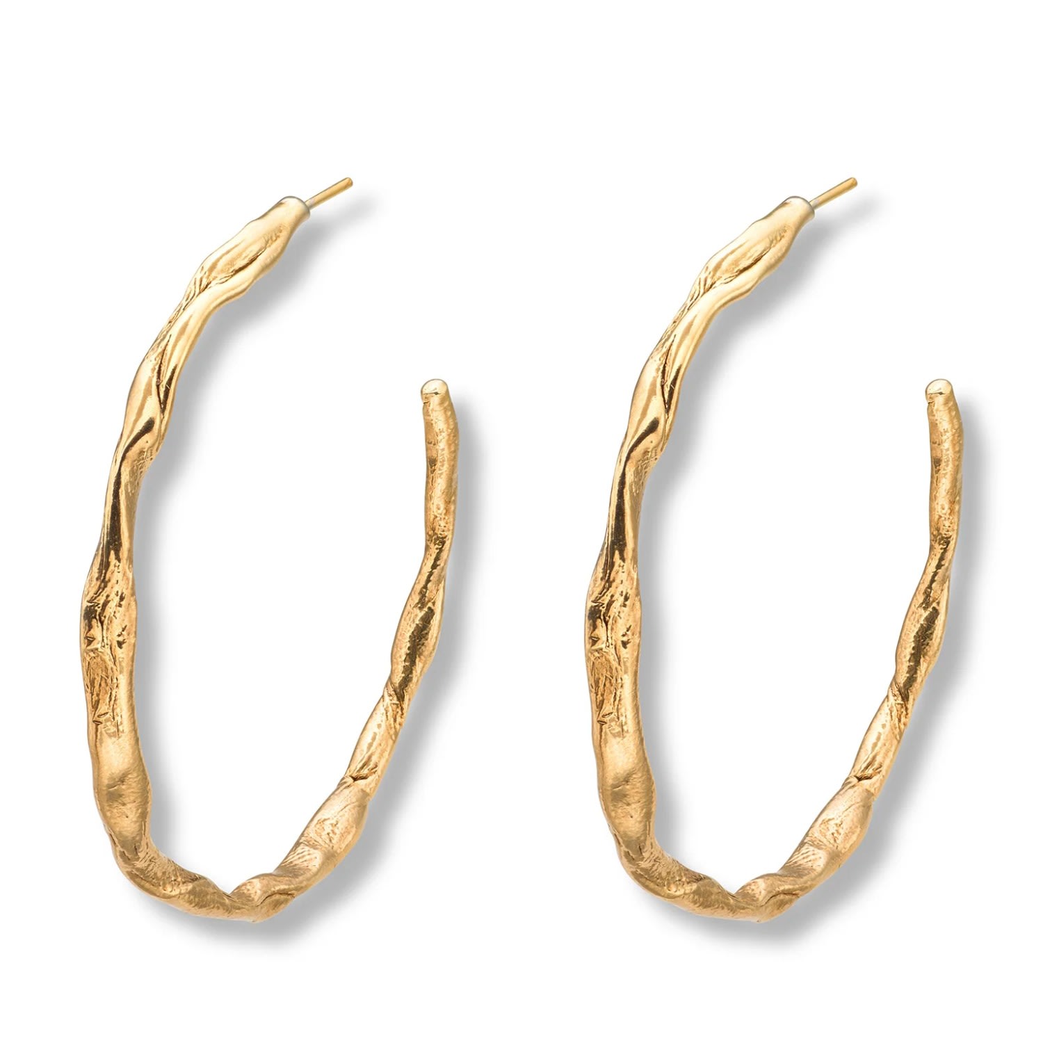 Eva Remenyi Women's Talisman Hoop Earrings Gold In Gold