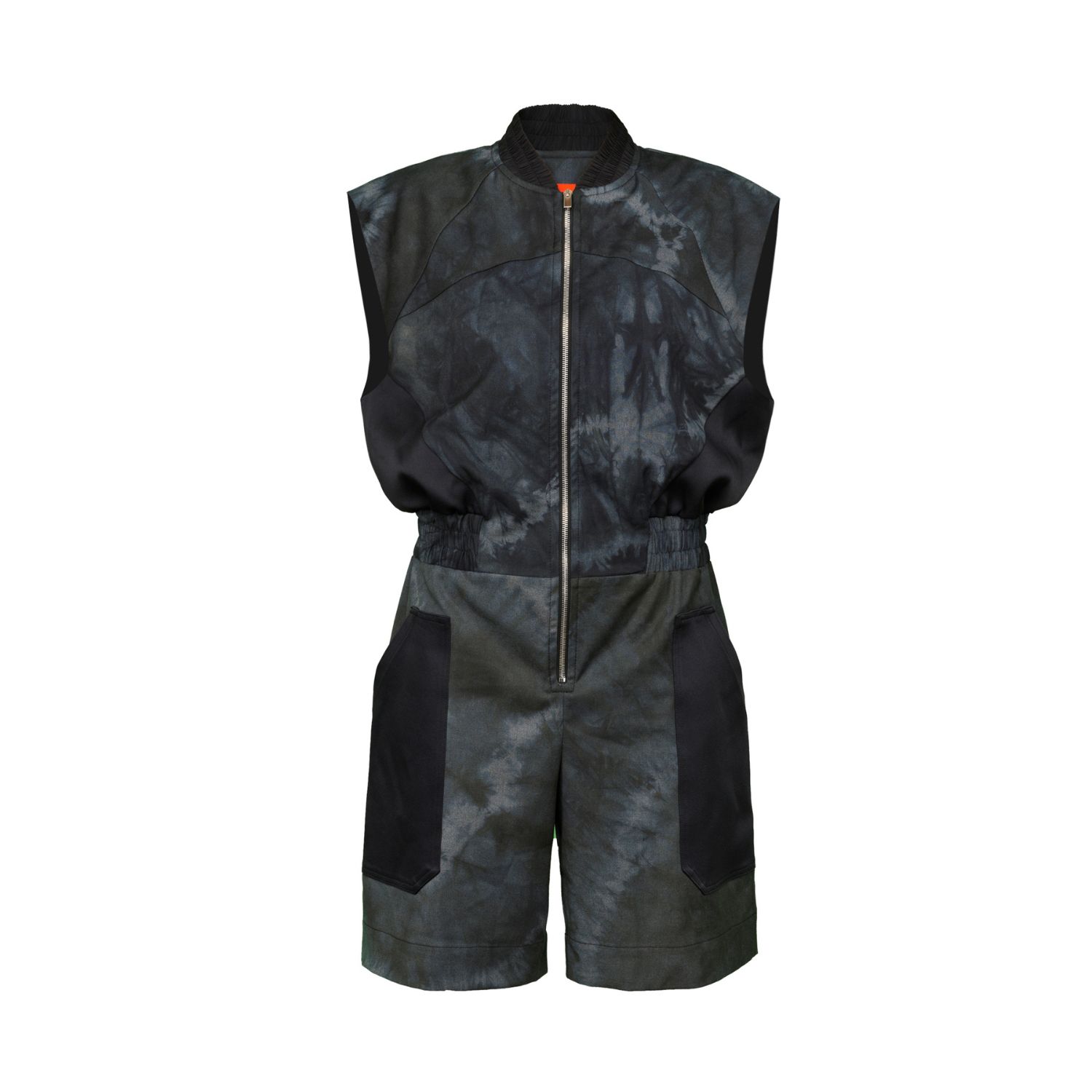 Women’s Black / Grey Fuel Jumpsuit Midi Hand-Painted Small Thefour