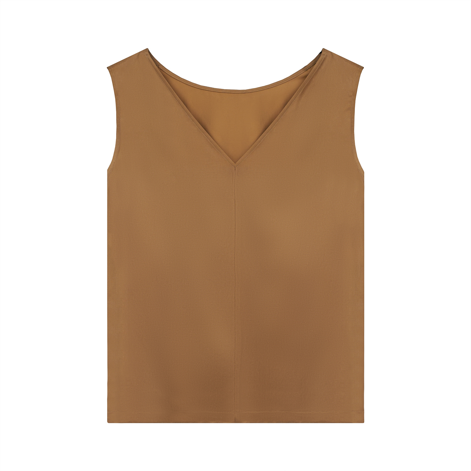 Inavati Women's Brown Camel Sleeveless Top