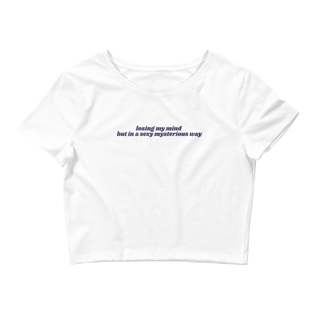 Women’s Losing My Mind Tee - White Xs/S Nus