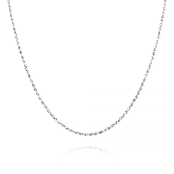 Spero London Women's Sterling Silver Rope Chain Necklace - Silver In Neutral