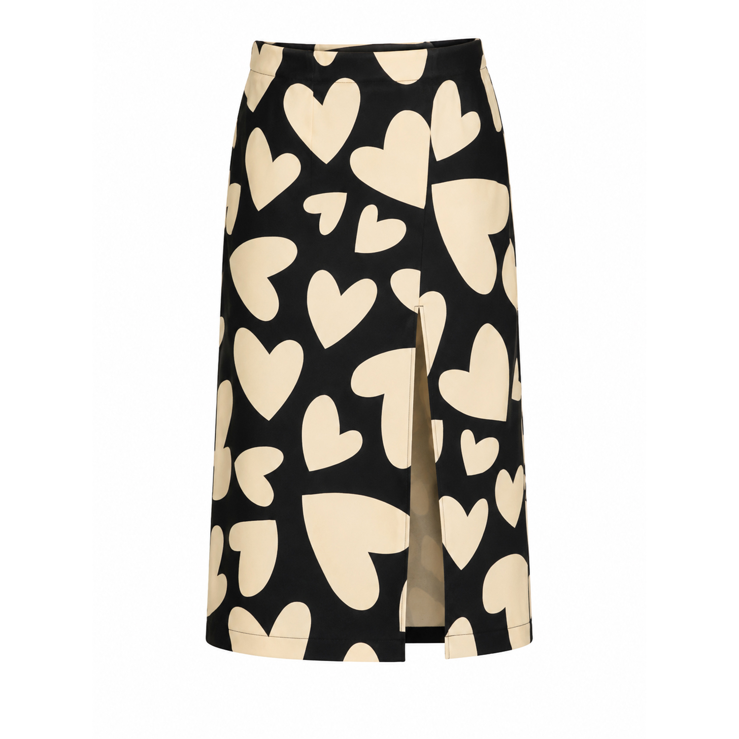 Irena Heart Print Denim Skirt | Bo Carter | Wolf & Badger